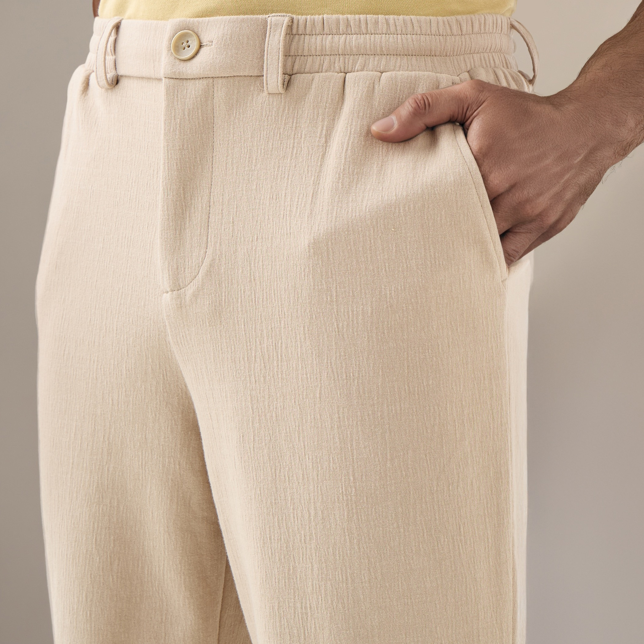 Louis Regular Fit Pants with Flexi Waist and Pockets-men-clothing-bottoms-joggers-image-4