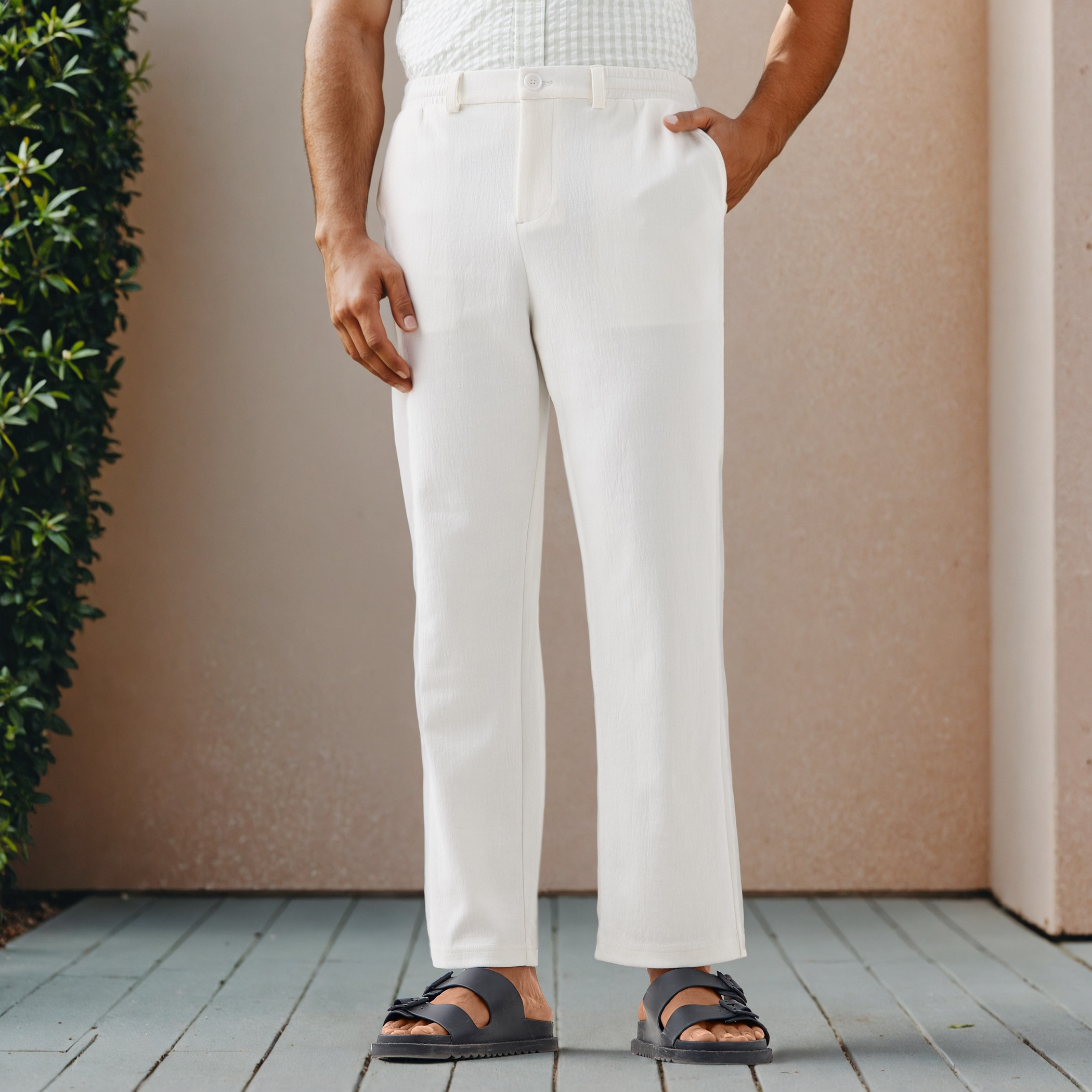 Louis Regular Fit Pants with Flexi Waist and Pockets-men-clothing-bottoms-joggers-image-1