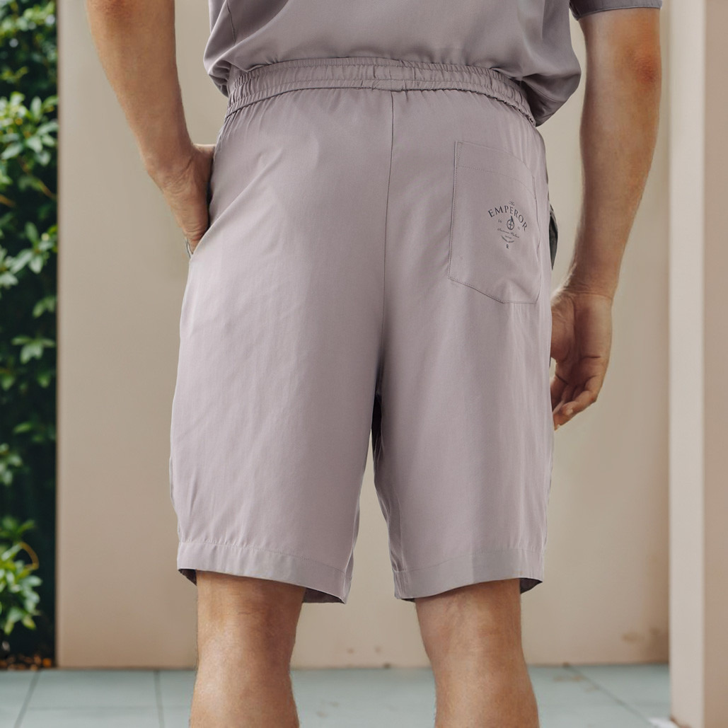 Emperor Printed Flexi Waist Shorts with Pockets-men-clothing-bottoms-shorts-image-3