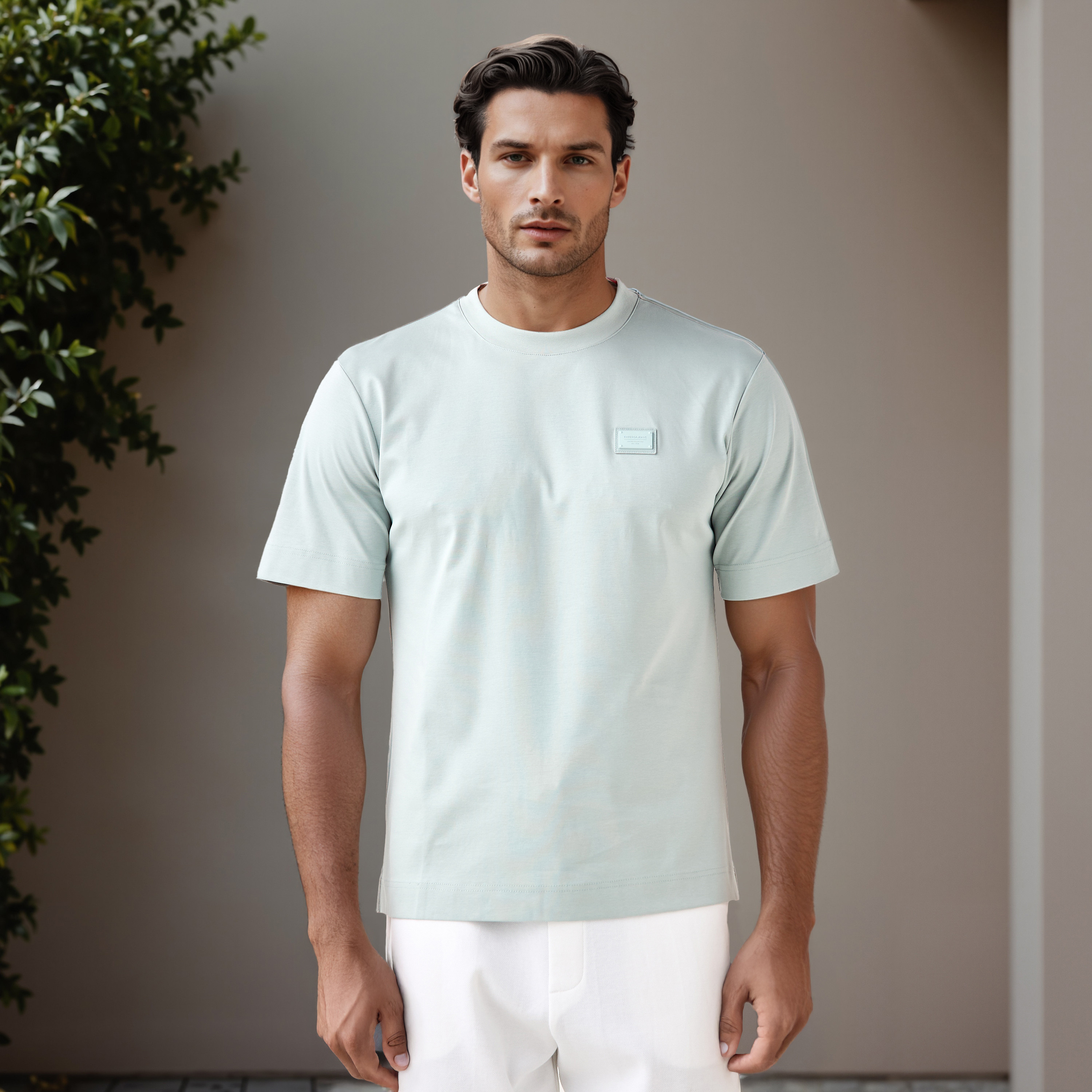 Emperor Applique Detail Crew Neck T-shirt-men-clothing-tshirtsandpolos-tshirts-image-1