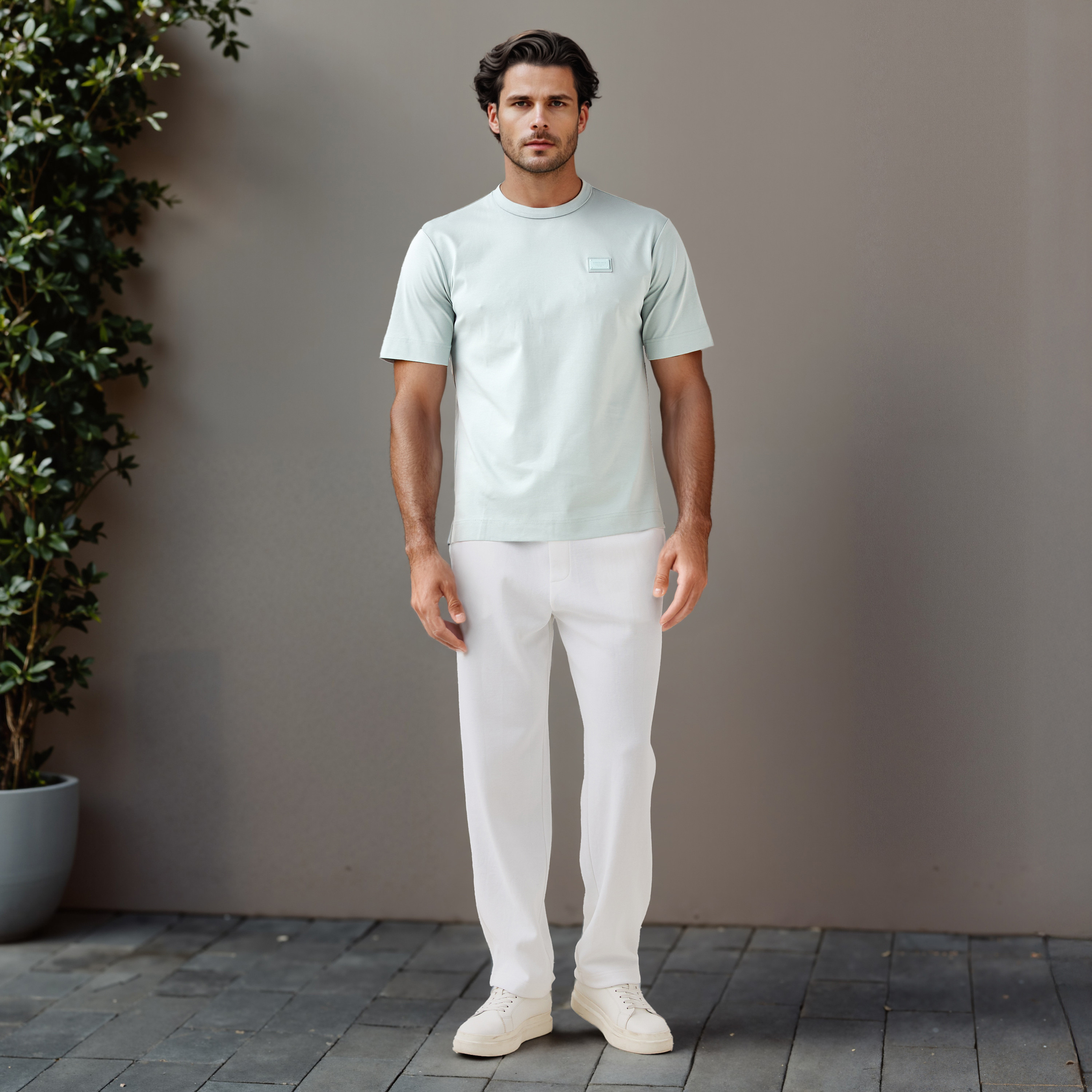 Emperor Applique Detail Crew Neck T-shirt-men-clothing-tshirtsandpolos-tshirts-image-2