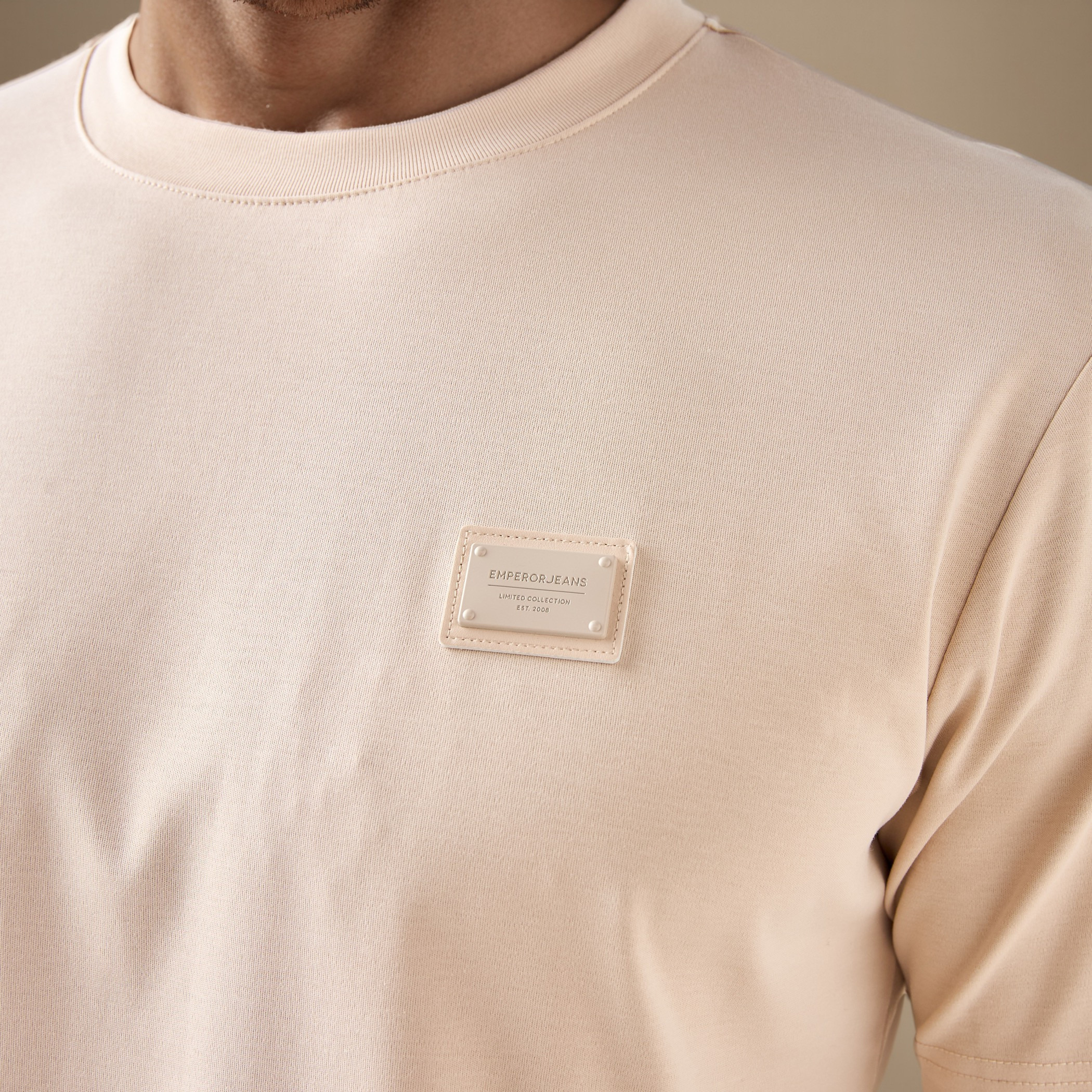 Emperor Applique Detail Crew Neck T-shirt-men-clothing-tshirtsandpolos-tshirts-image-4