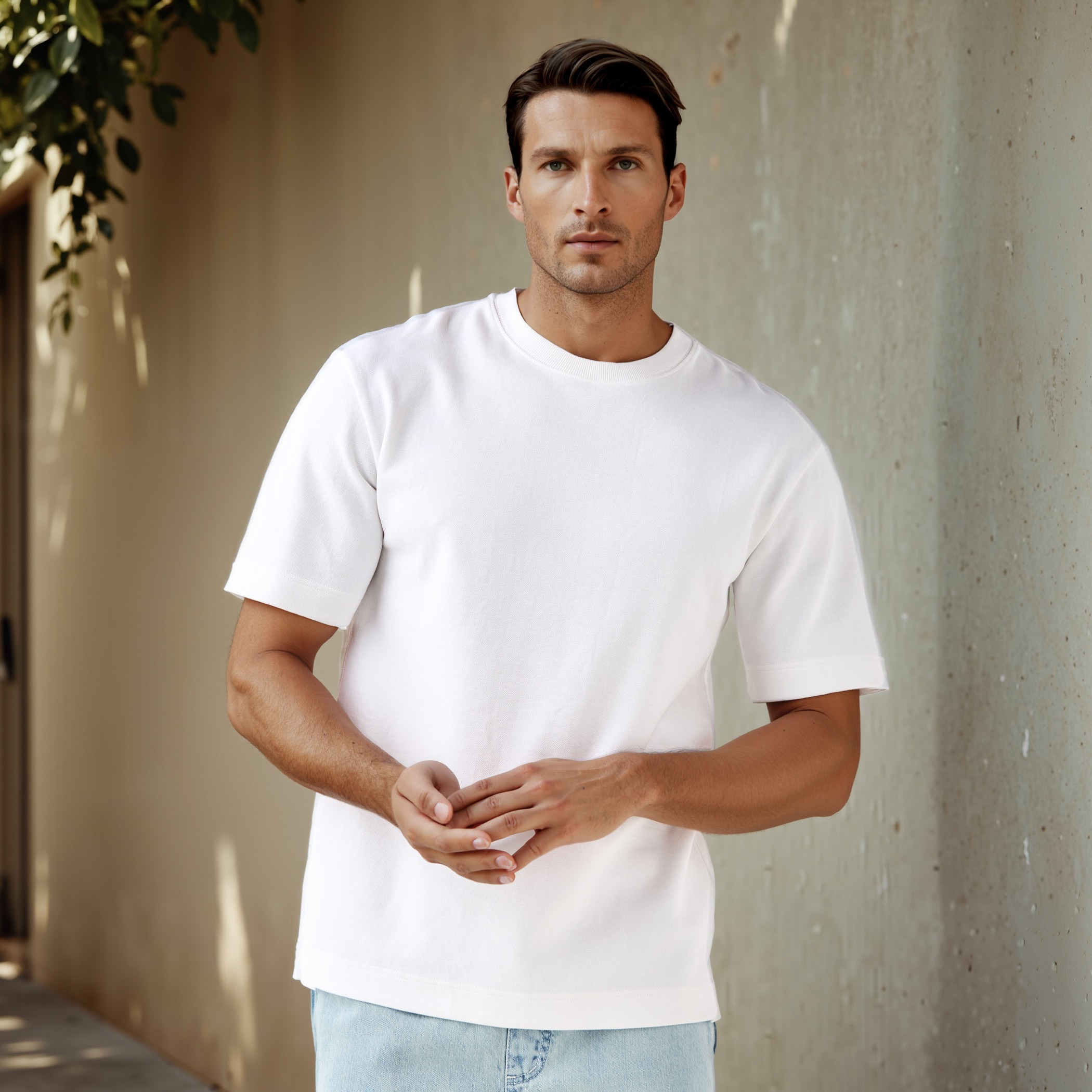 تيشيرت بياقة ضيّقة من إمبيرور-men-clothing-tshirtsandpolos-tshirts-image-1