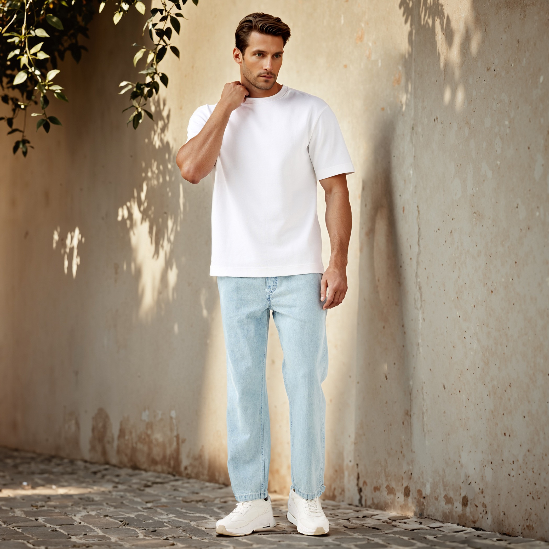 تيشيرت بياقة ضيّقة من إمبيرور-men-clothing-tshirtsandpolos-tshirts-image-2