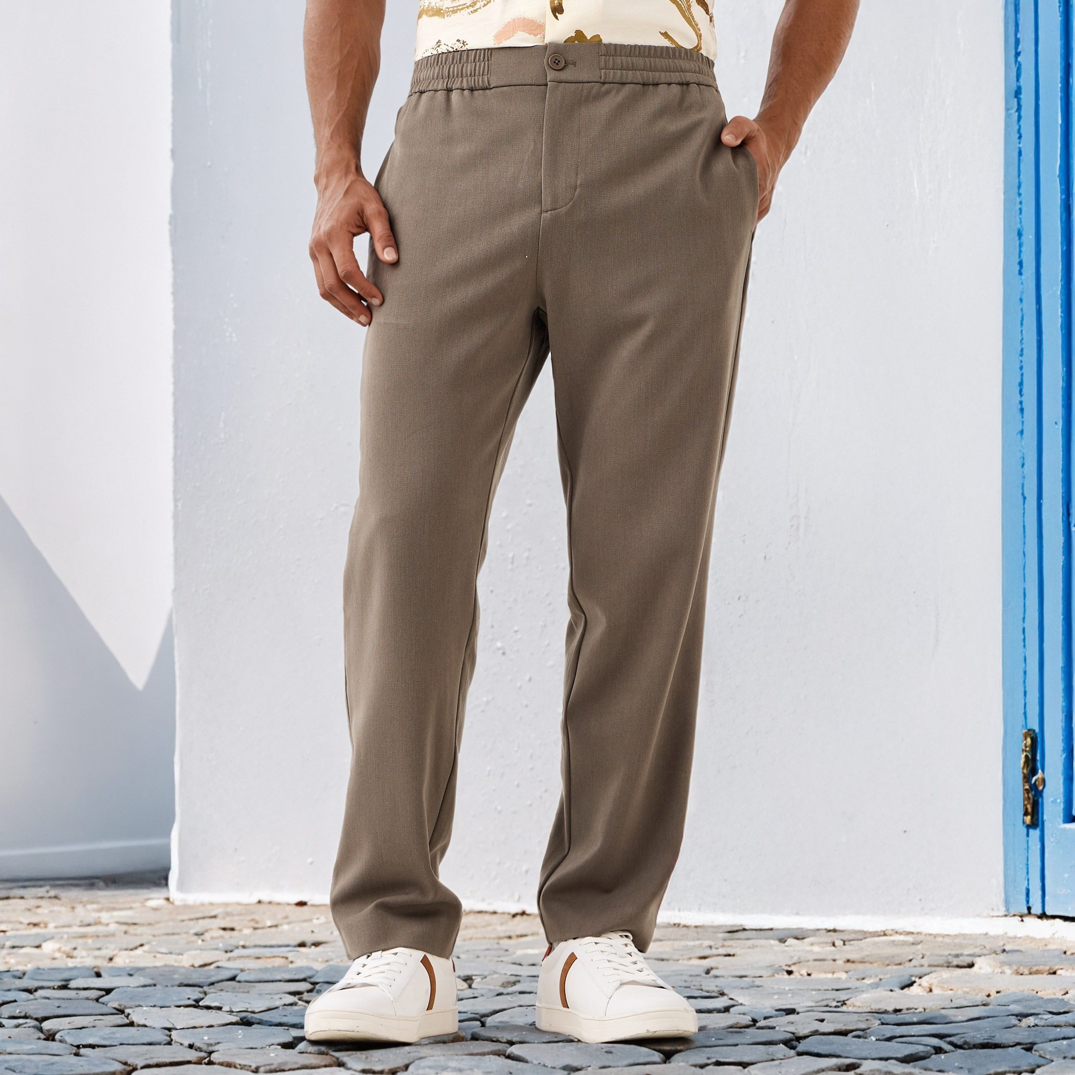 بنطلون بقصة عادية وجيوب-men-clothing-bottoms-trousersandchinos-trousers-image-1