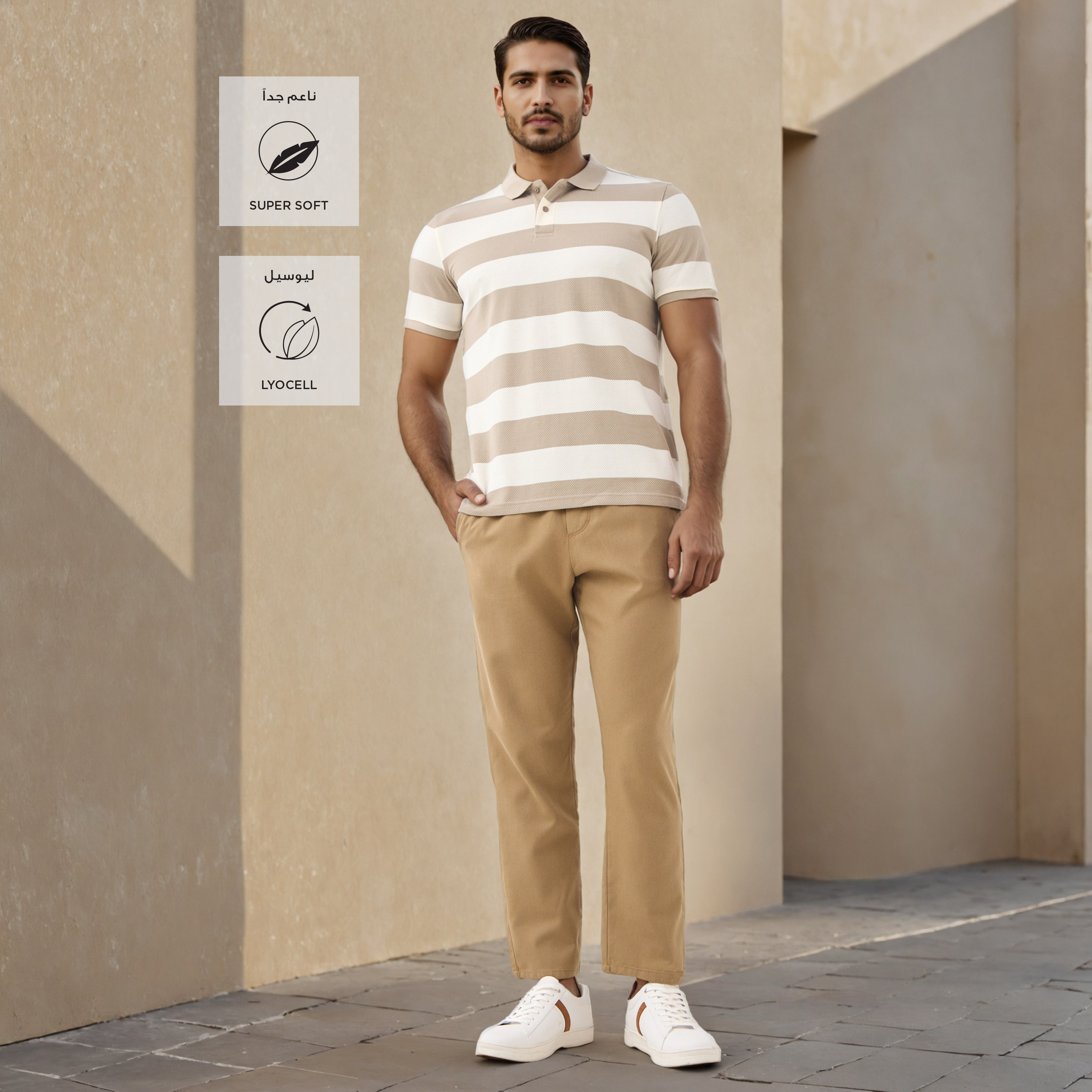 Regular Fit Flexi Waist Trousers-men-clothing-bottoms-trousersandchinos-trousers-image-2