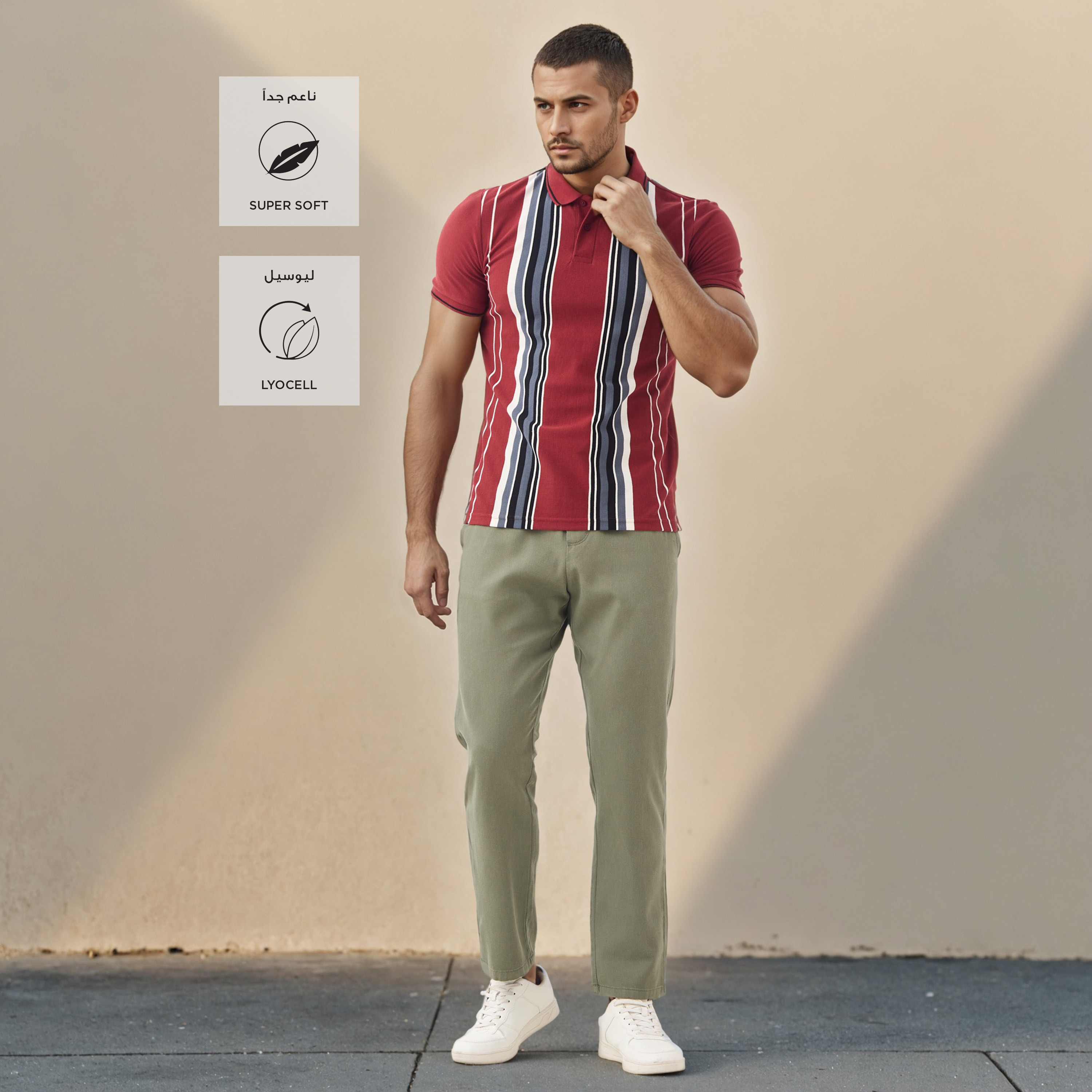 Regular Fit Flexi Waist Trousers-men-clothing-bottoms-trousersandchinos-trousers-image-2