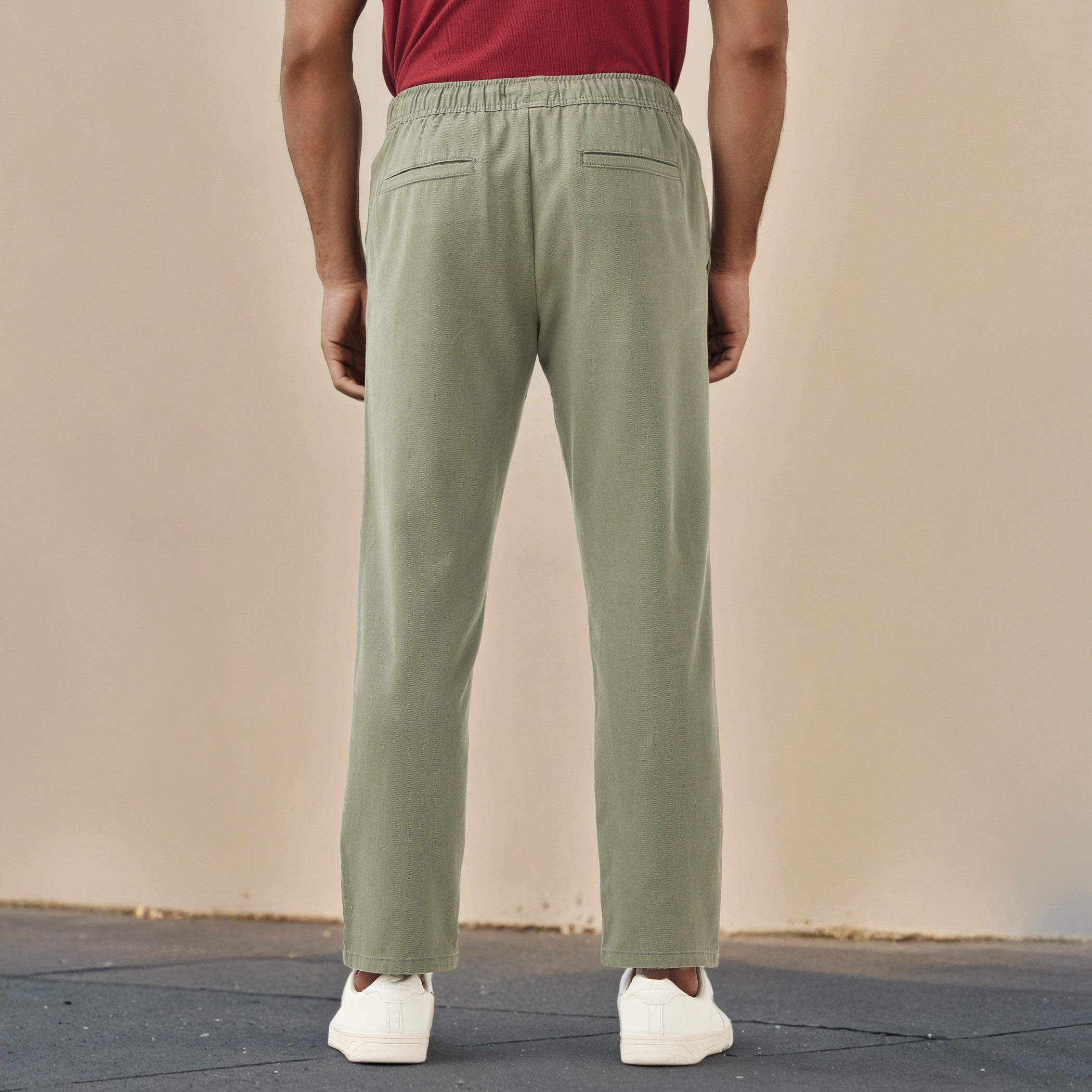 Regular Fit Flexi Waist Trousers-men-clothing-bottoms-trousersandchinos-trousers-image-3