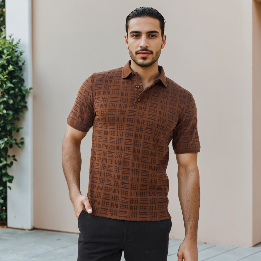 Textured Jacquard Polo T-shirt-men-clothing-tshirtsandpolos-polos-image-1