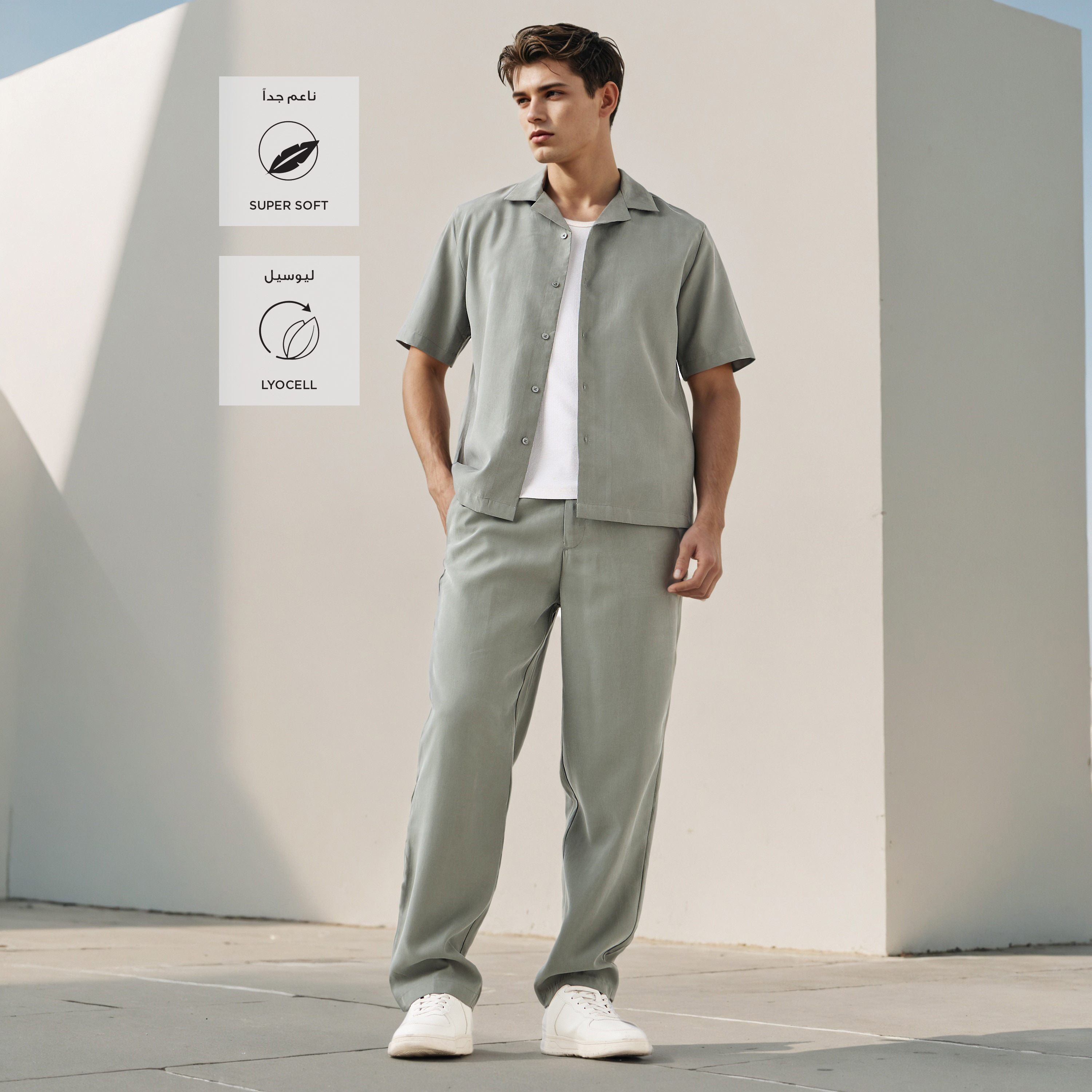 Regular Fit Resort Collar Shirt-men-clothing-shirts-image-2