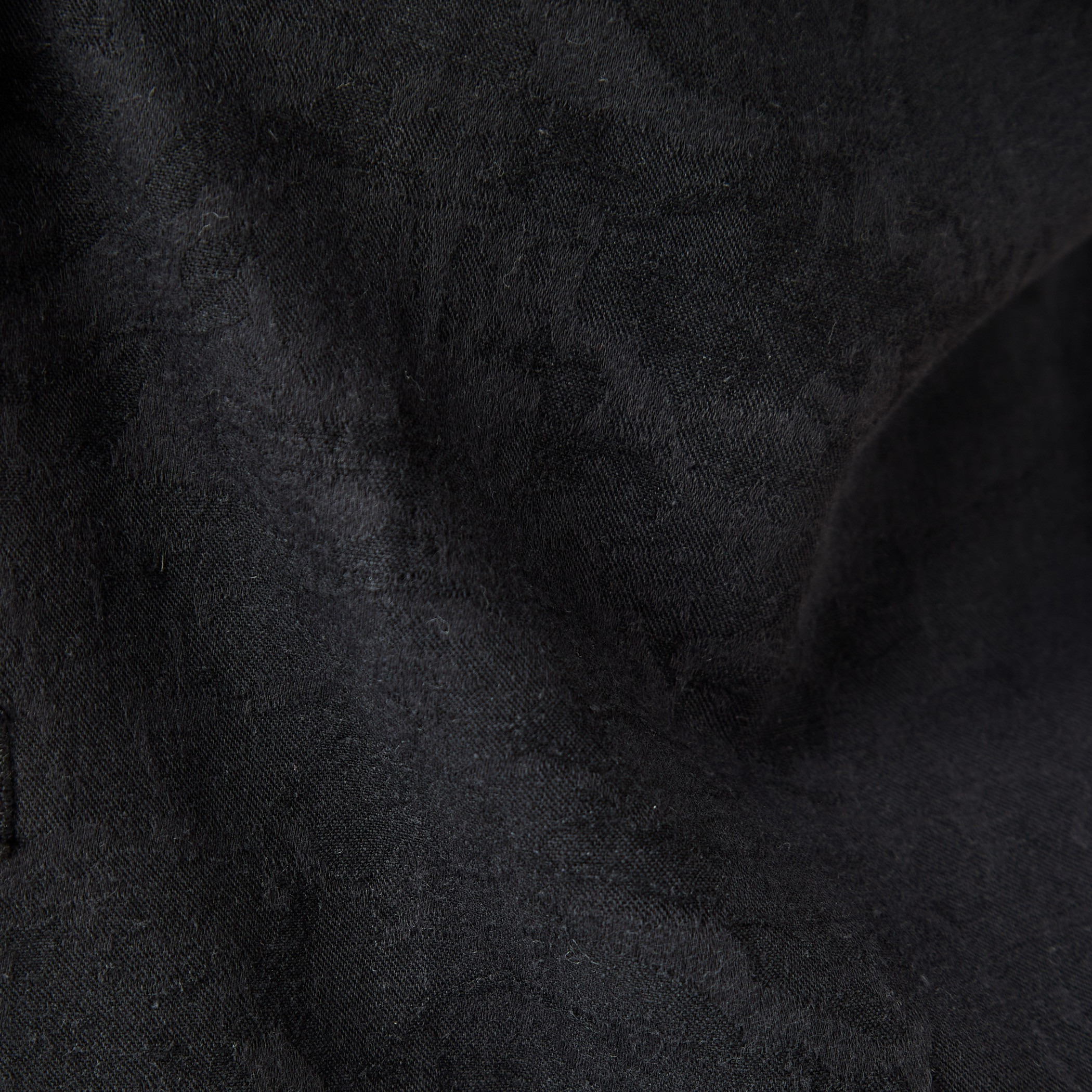 Regular Fit Textured Camp Collar Linen Blend Shirt-men-clothing-shirts-image-5