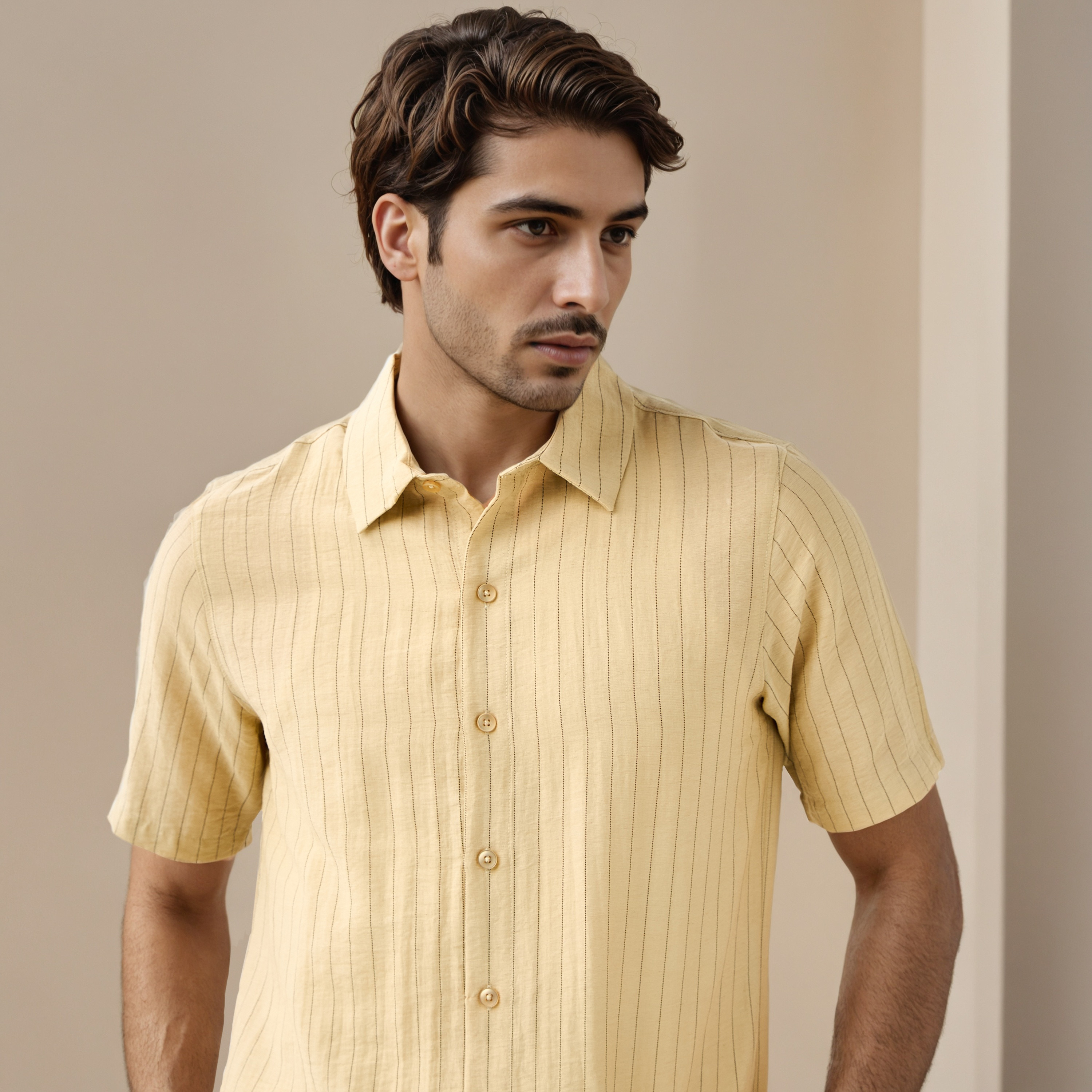 قميص مقلّم بقصّة مريحة-men-clothing-shirts-image-5