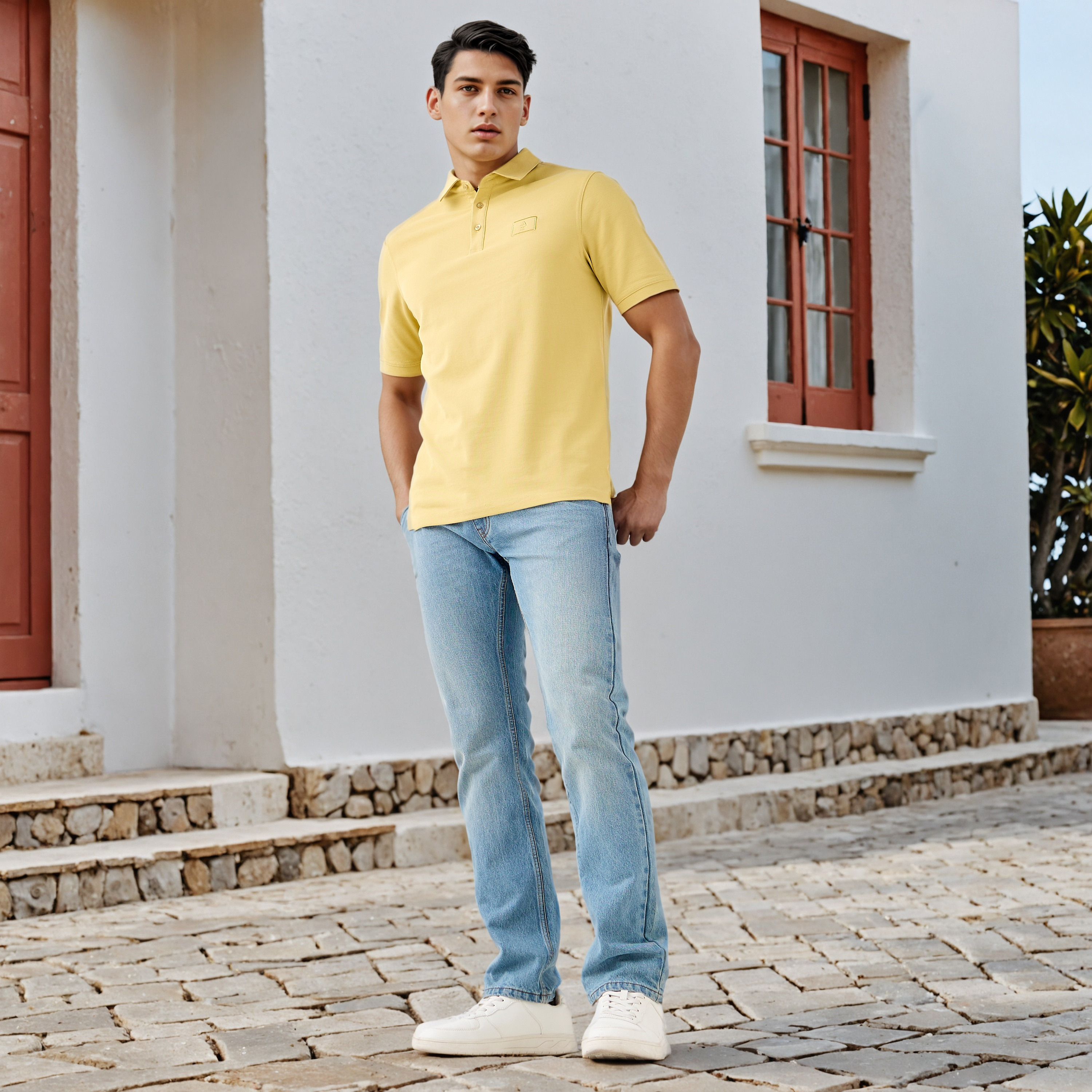Textured Polo T-shirt-men-clothing-tshirtsandpolos-polos-image-2
