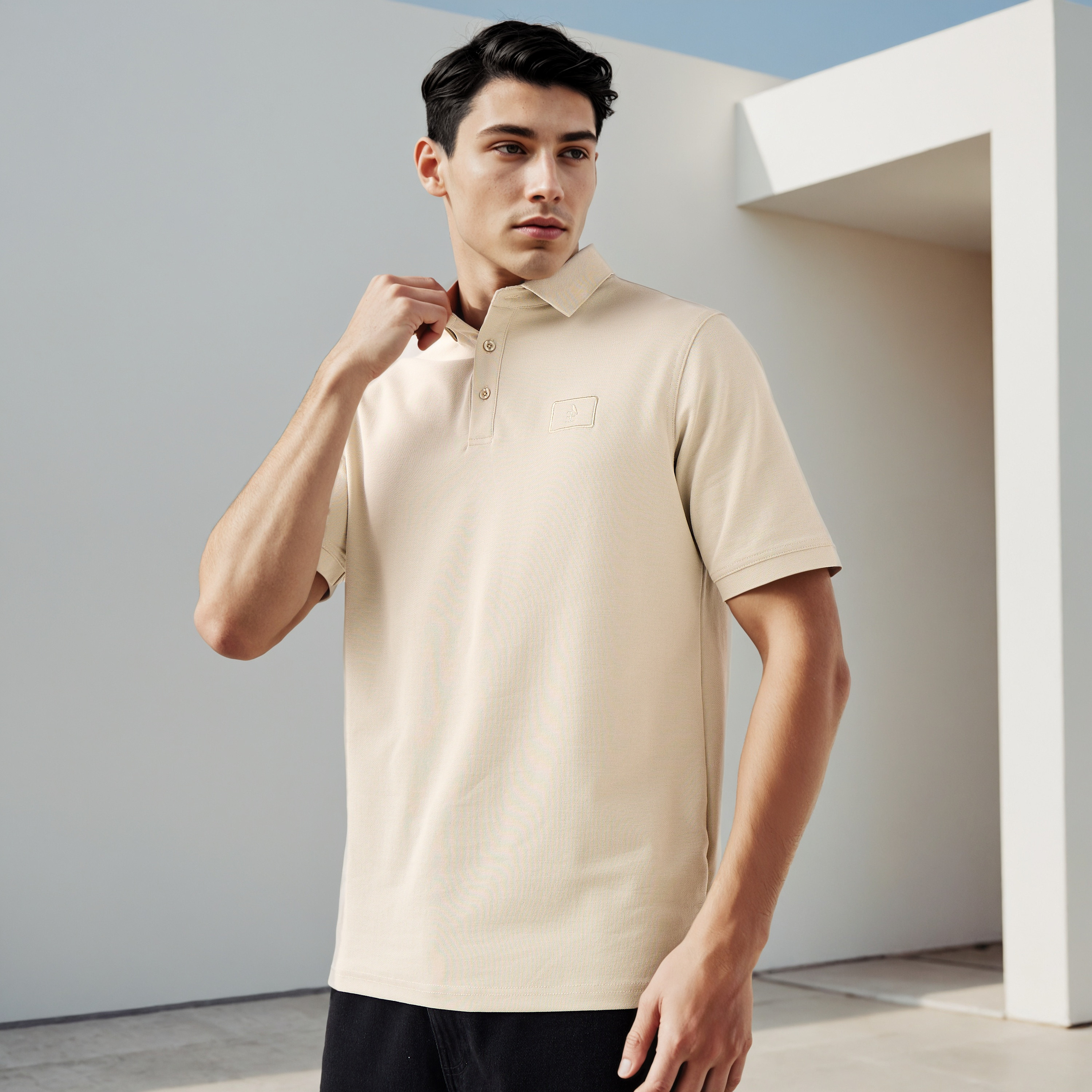 تيشيرت بولو بارز الملمس-men-clothing-tshirtsandpolos-polos-image-1