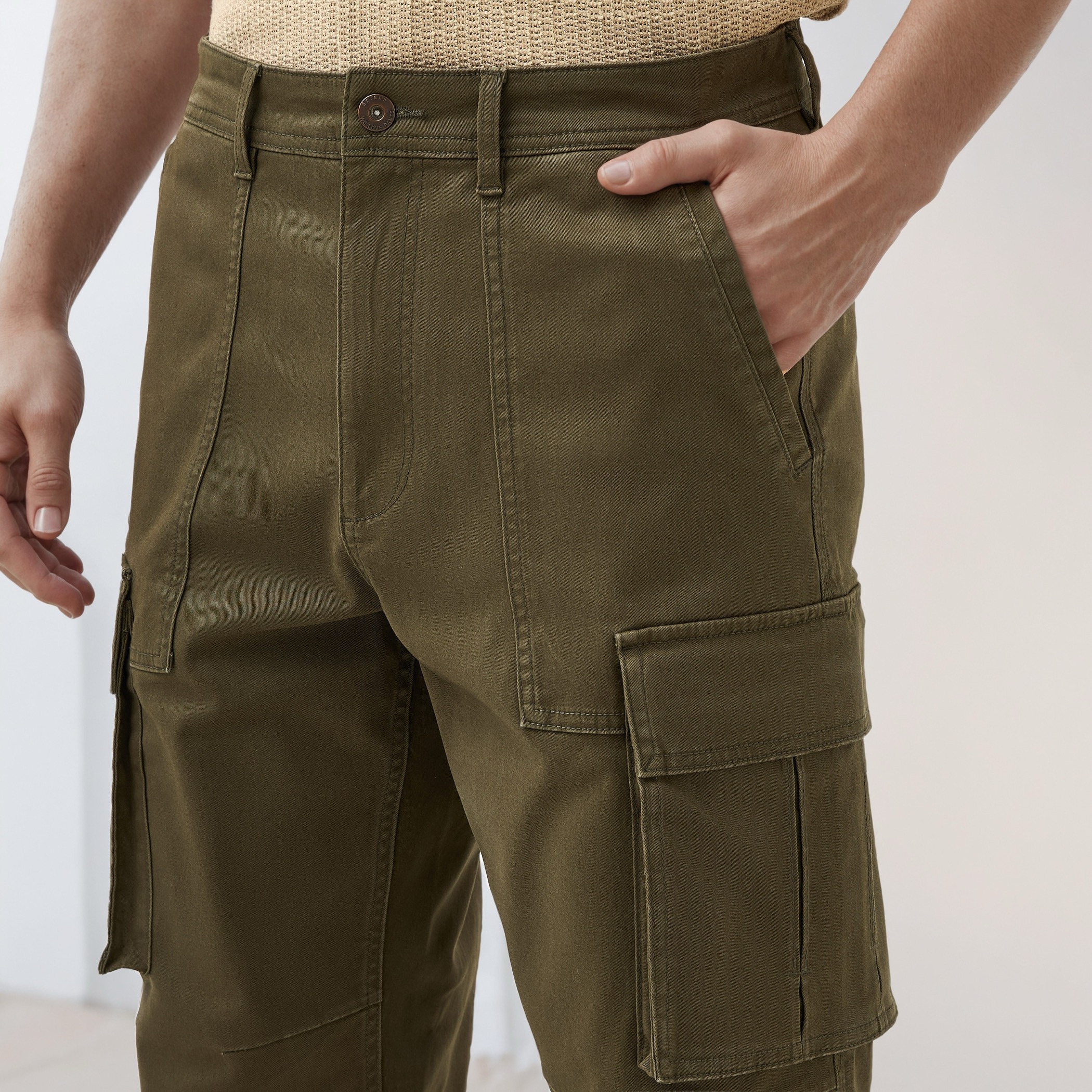 Regular Fit Twill Cargo Pants-men-clothing-bottoms-trousersandchinos-trousers-image-4