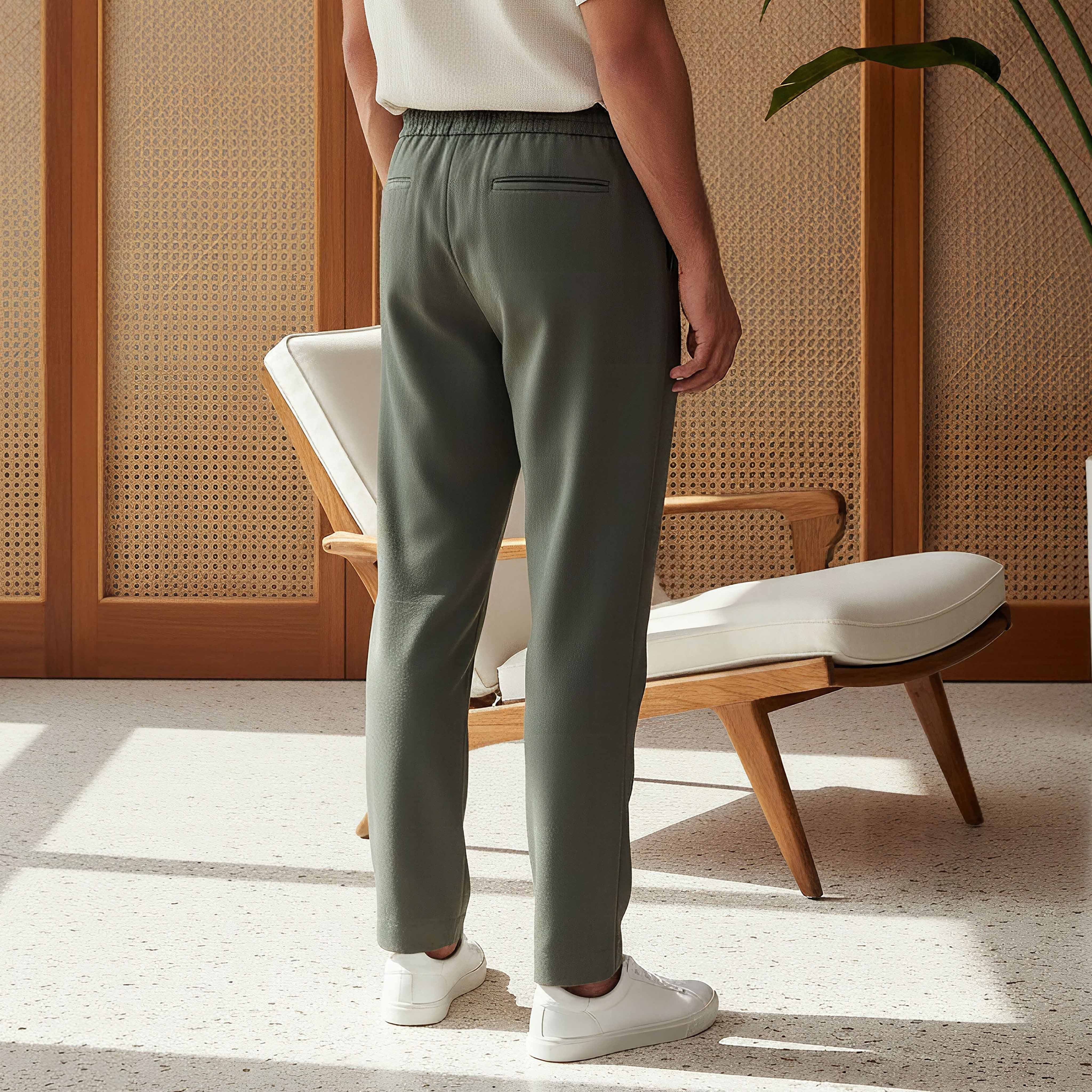 Men's Regular Fit Flexi Waist Trousers-men-clothing-bottoms-trousersandchinos-trousers-image-3