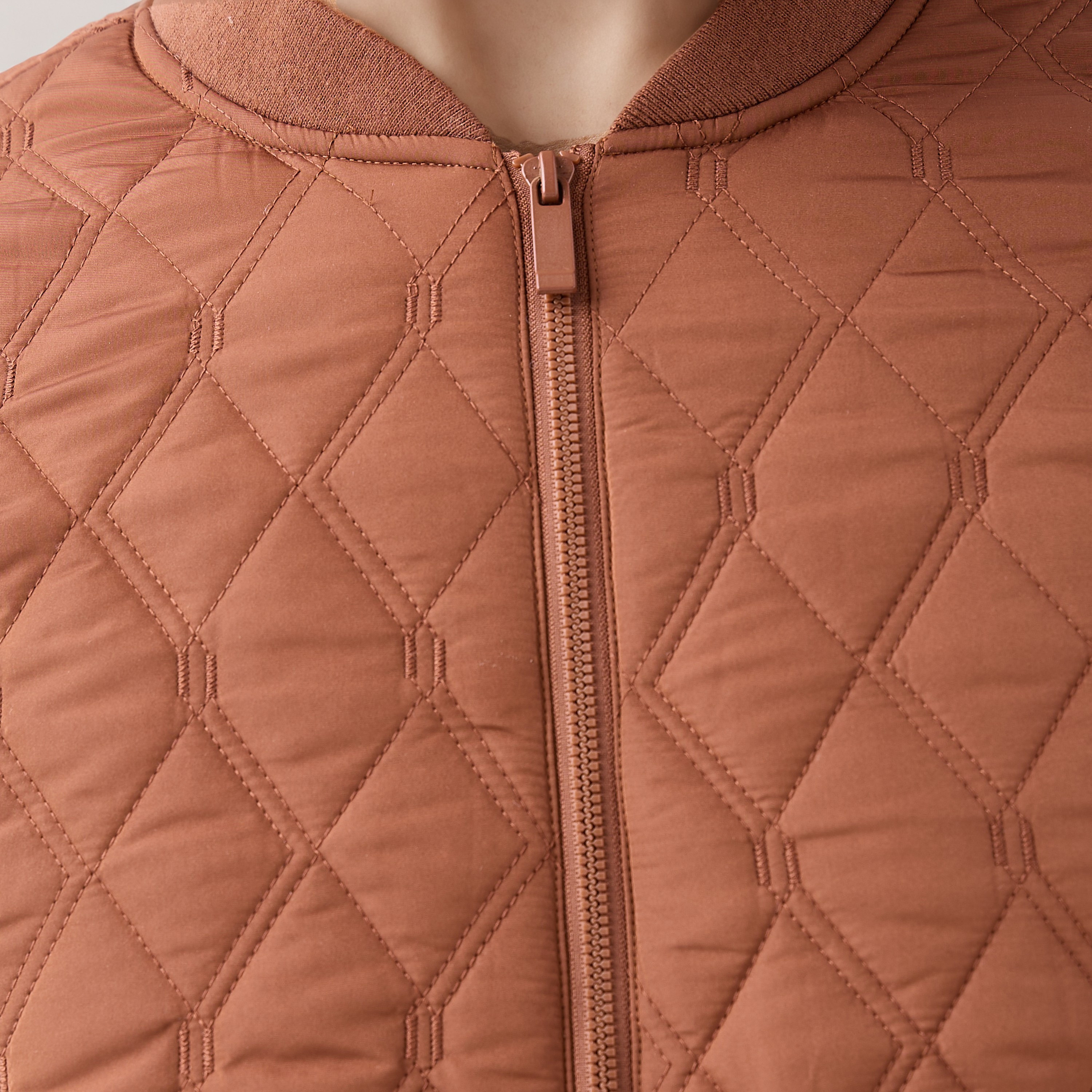 Men Regular Fit Quilted Bomber Jacket-men-clothing-jacketsandblazers-jackets-image-5
