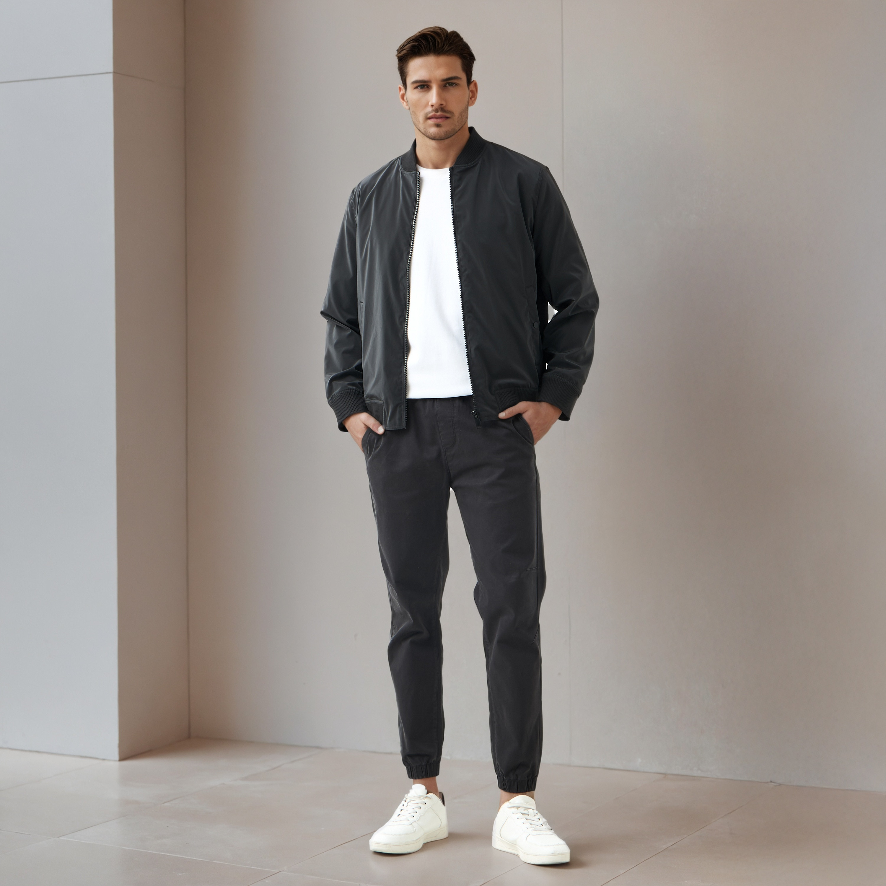 Men Regular Fit Bomber Jacket-men-clothing-jacketsandblazers-jackets-image-2