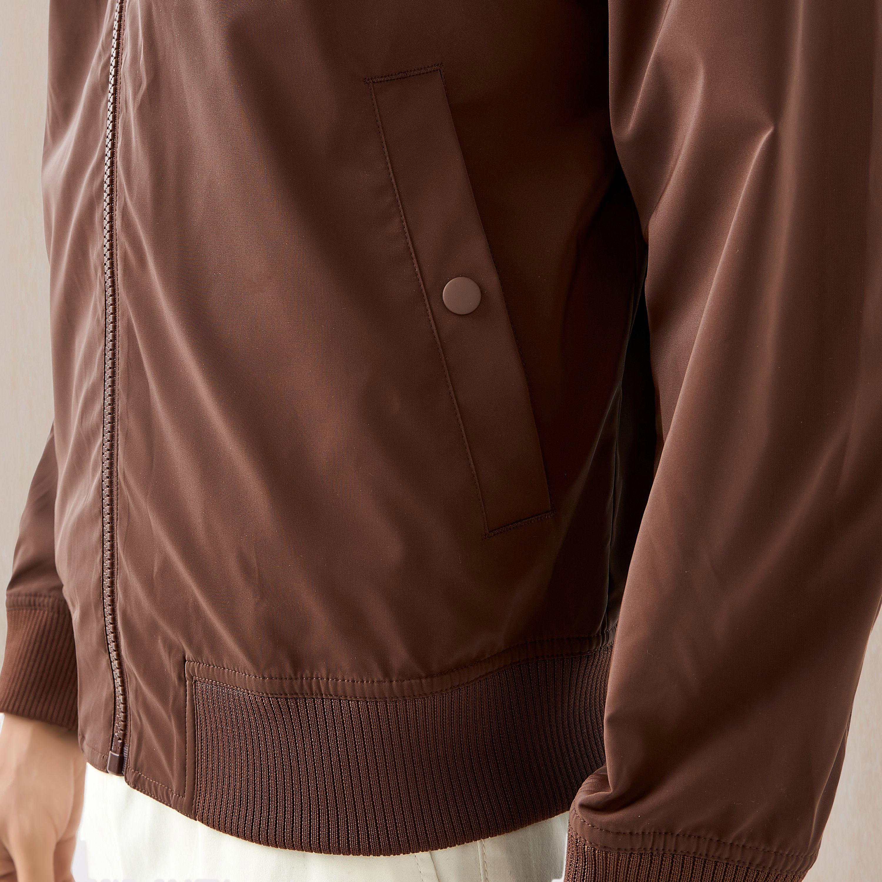 Men Regular Fit Bomber Jacket-men-clothing-jacketsandblazers-jackets-image-4