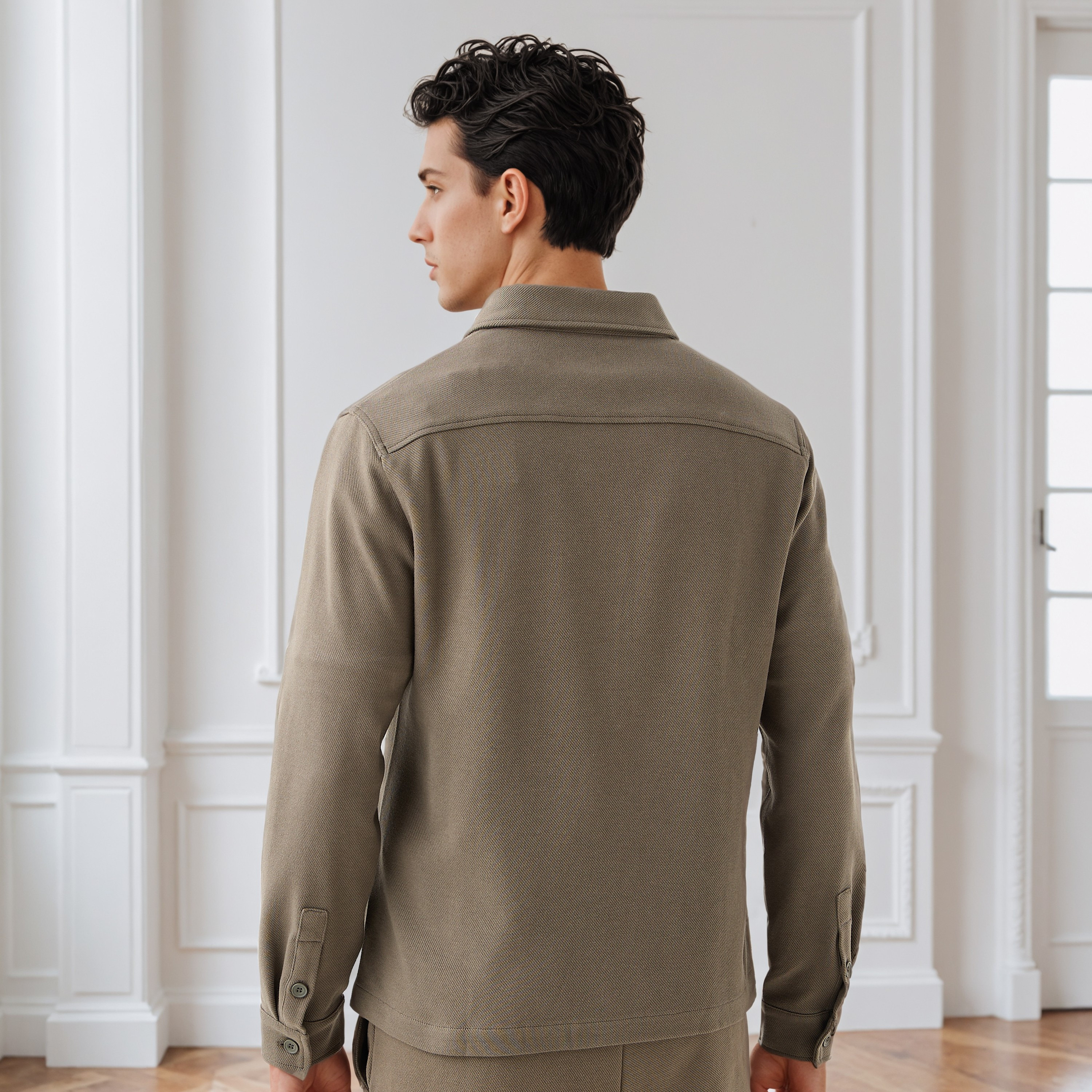 Men's Regular Fit Collared Pocket Shacket-men-clothing-jacketsandblazers-jackets-image-3
