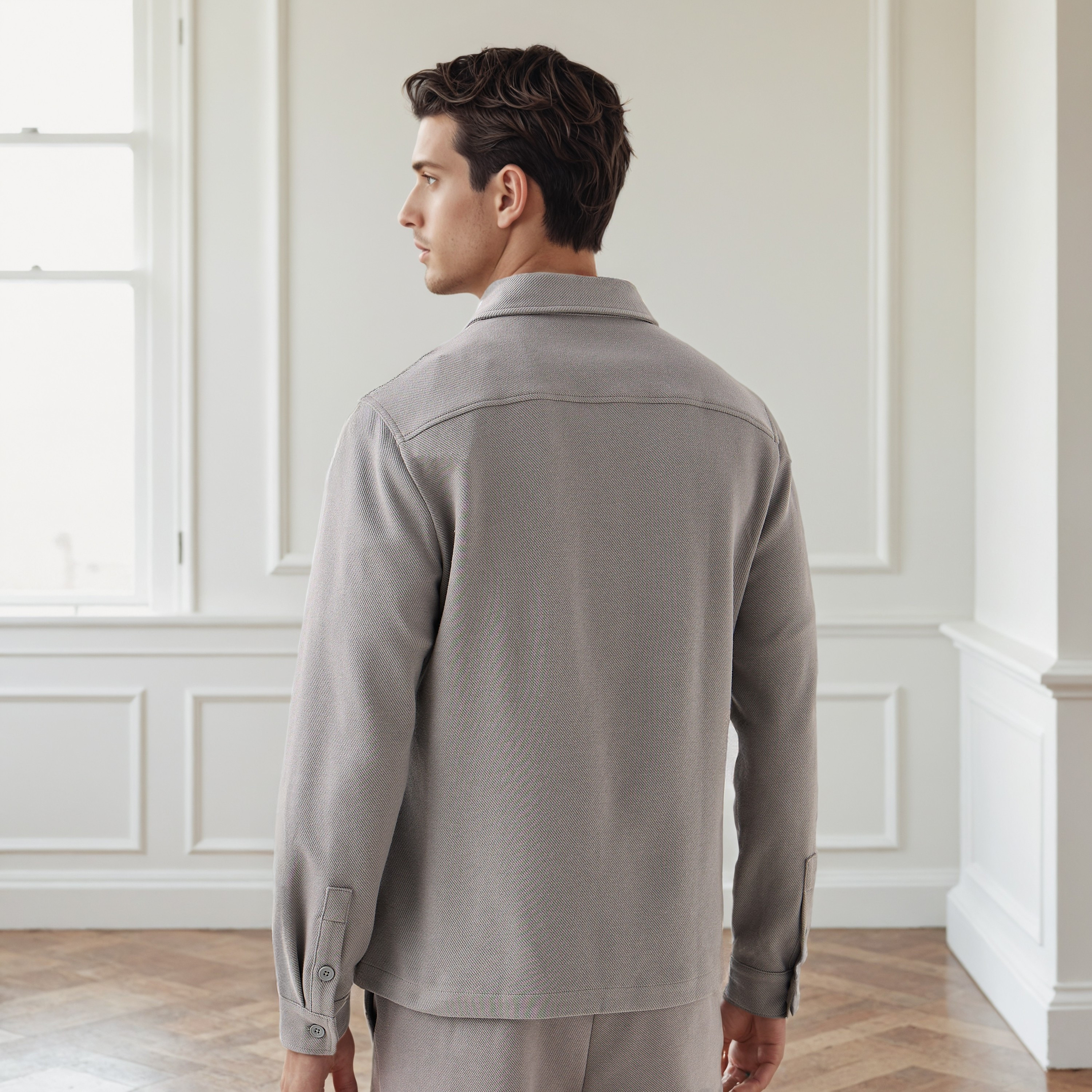 Men's Regular Fit Collared Pocket Shacket-men-clothing-jacketsandblazers-jackets-image-3