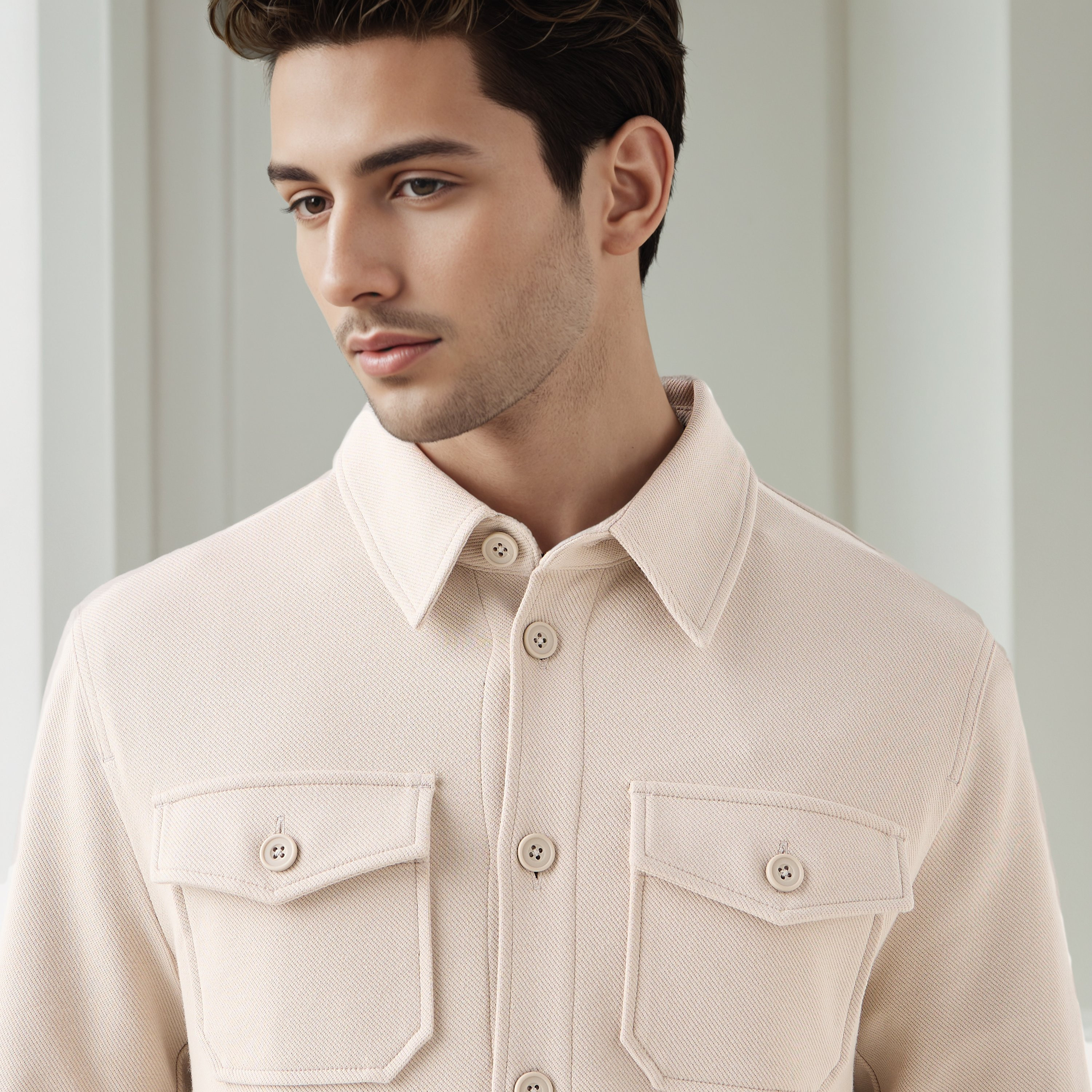 Men's Regular Fit Collared Pocket Shacket-men-clothing-jacketsandblazers-jackets-image-4