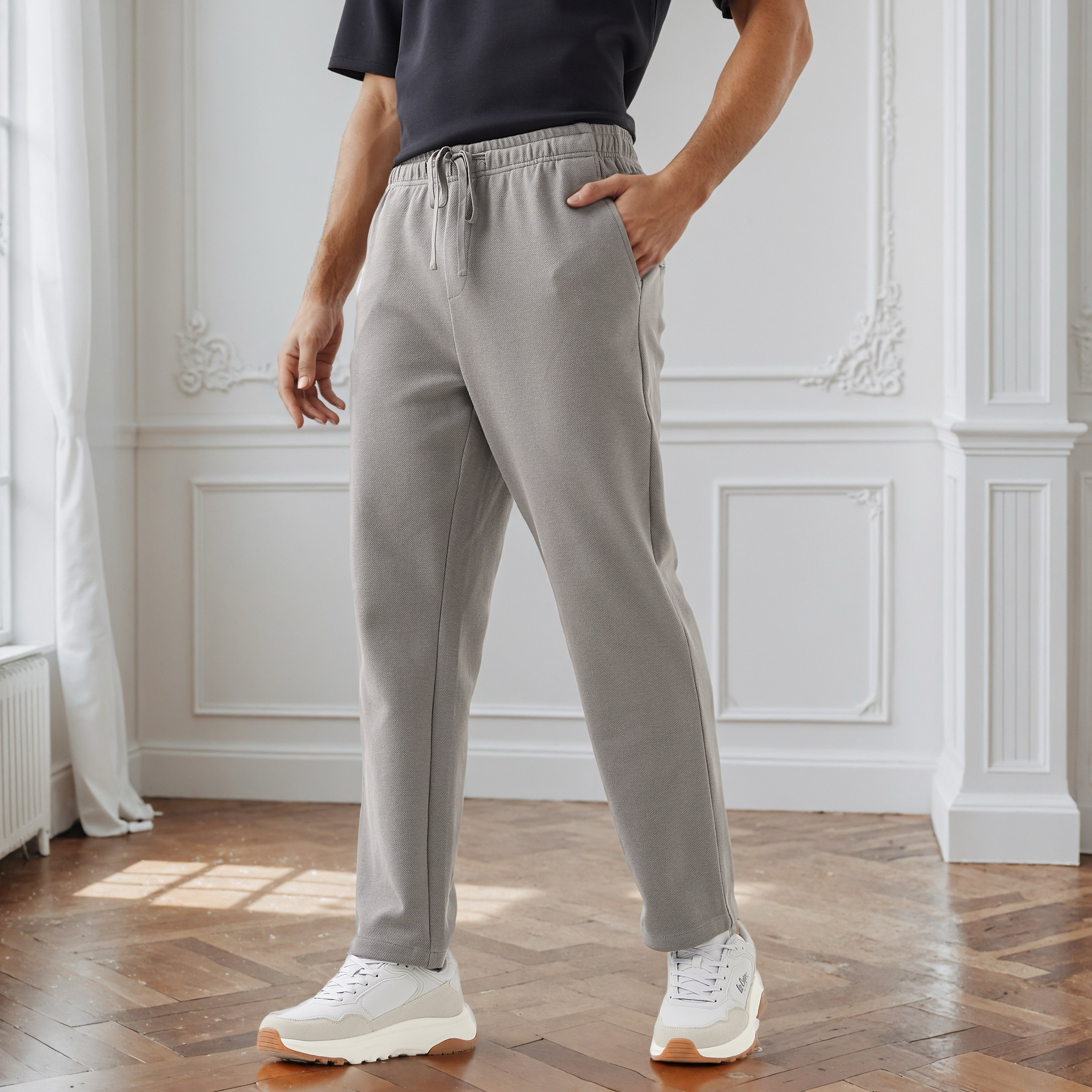 بنطلون رجالي بقصة مريحة وجيوب-men-clothing-bottoms-joggers-image-4