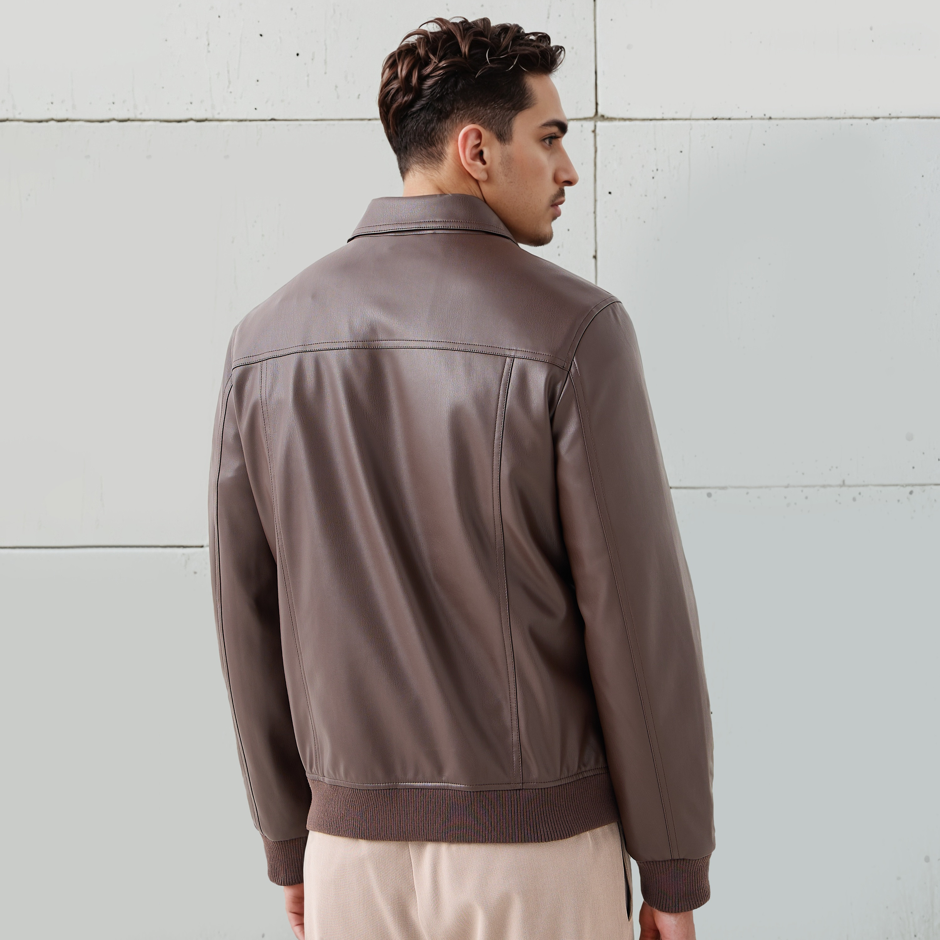 Men Regular Fit Zip Through Biker Jacket-men-clothing-jacketsandblazers-jackets-image-3