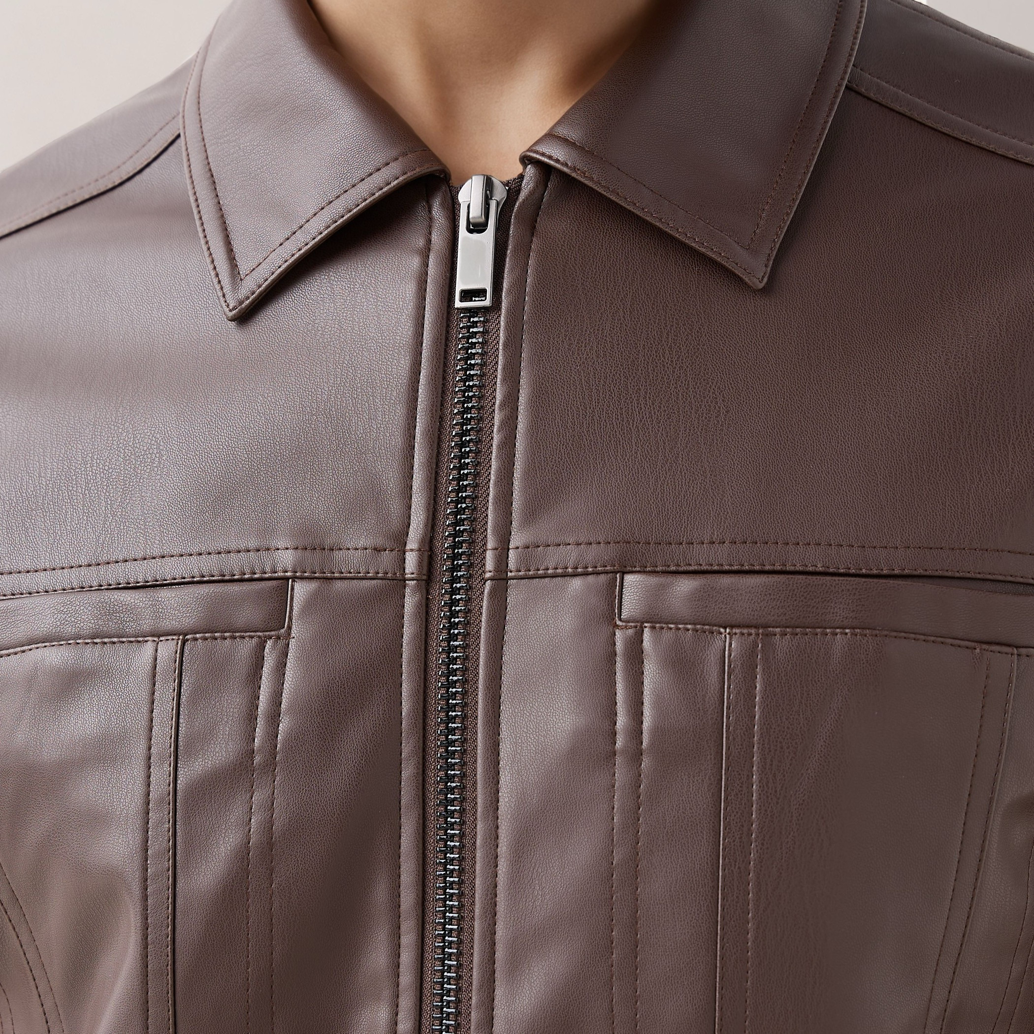 Men Regular Fit Zip Through Biker Jacket-men-clothing-jacketsandblazers-jackets-image-5