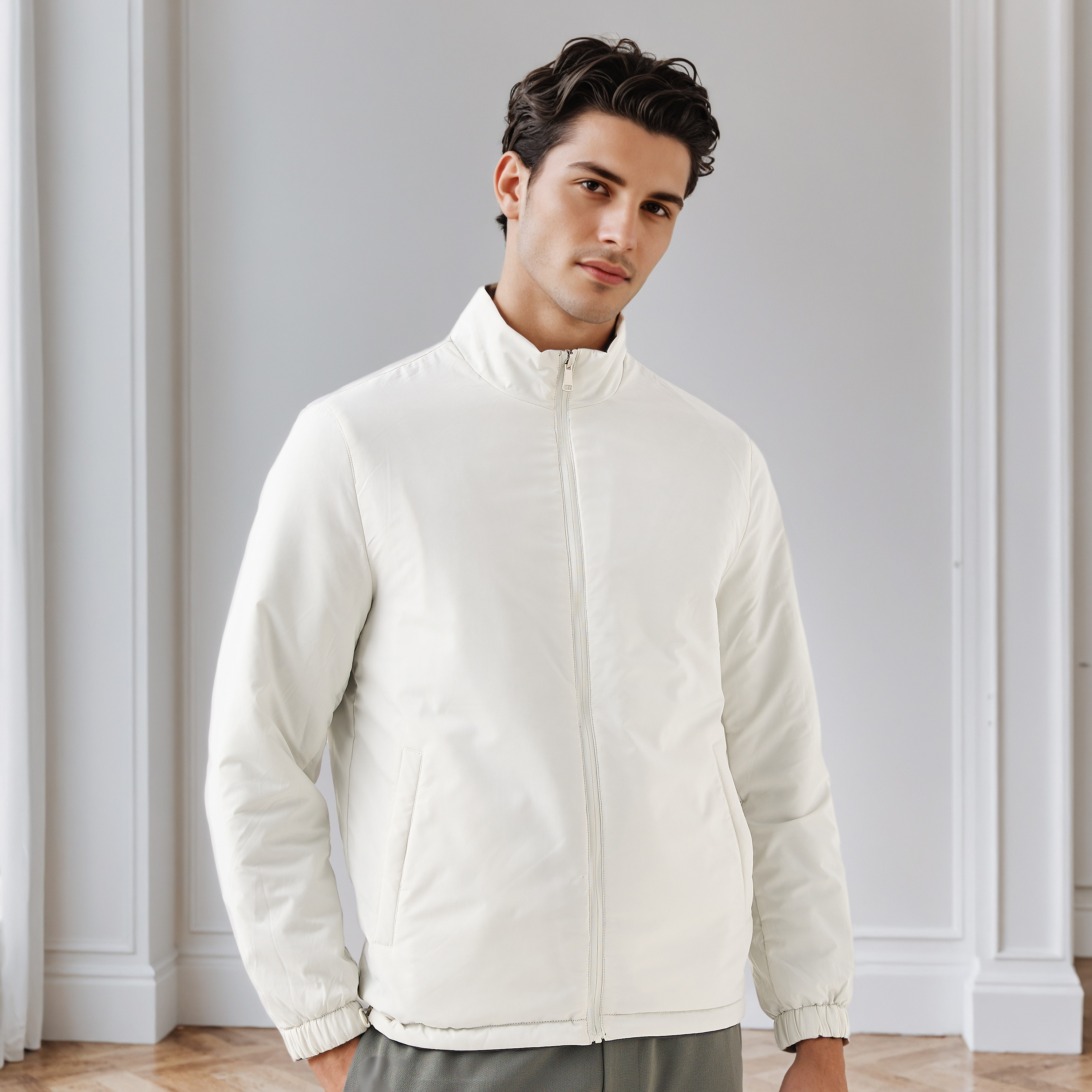 Men's Regular Fit High Neck Reversible Jacket-men-clothing-jacketsandblazers-jackets-image-2