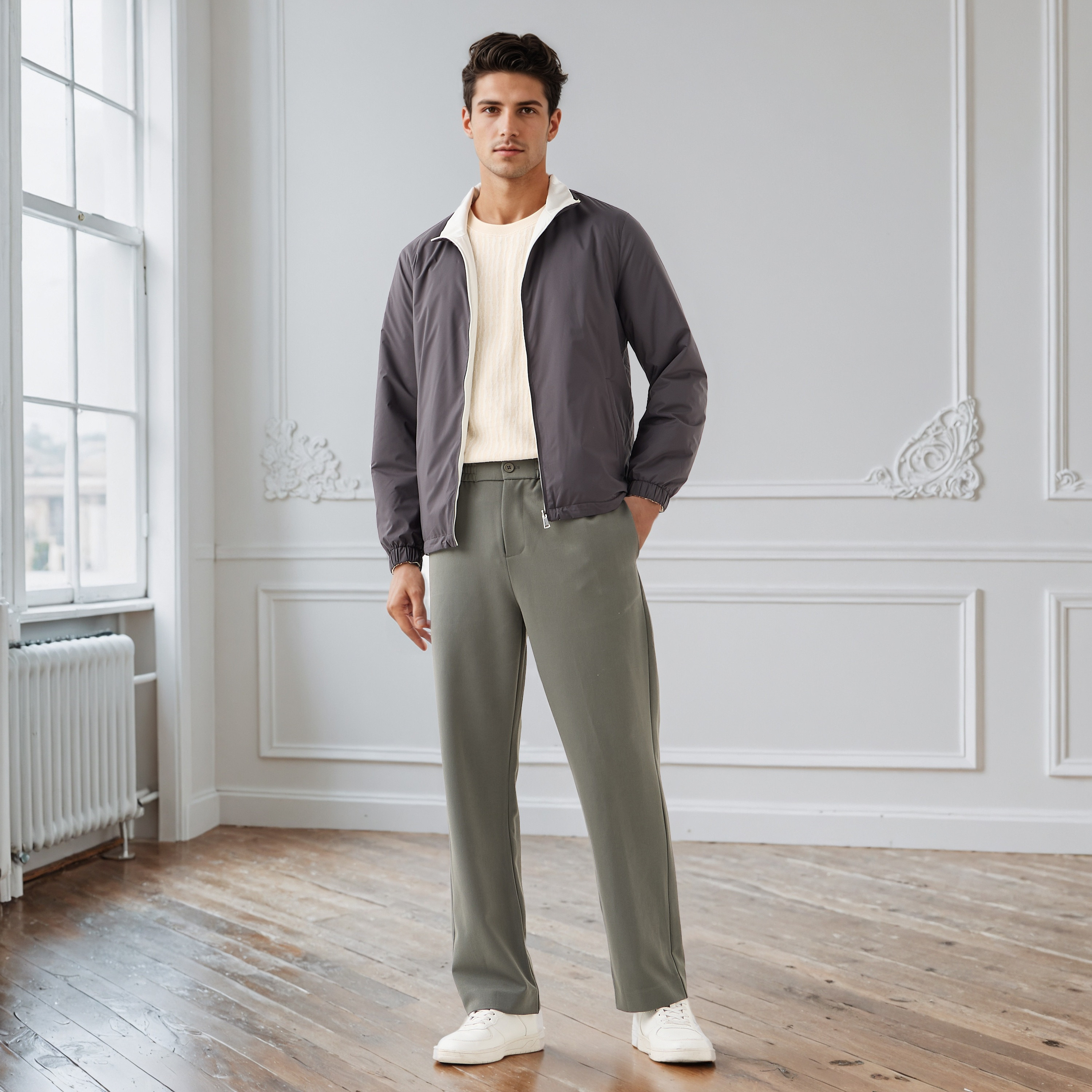 Men's Regular Fit High Neck Reversible Jacket-men-clothing-jacketsandblazers-jackets-image-3
