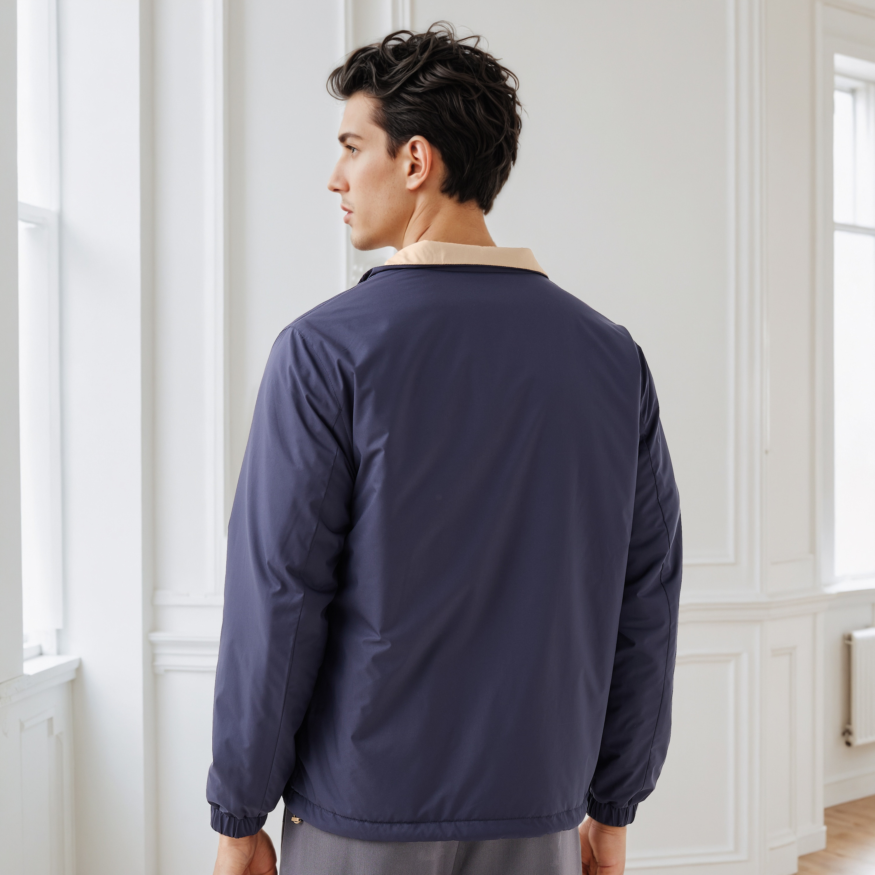 Men's Regular Fit High Neck Reversible Jacket-men-clothing-jacketsandblazers-jackets-image-4