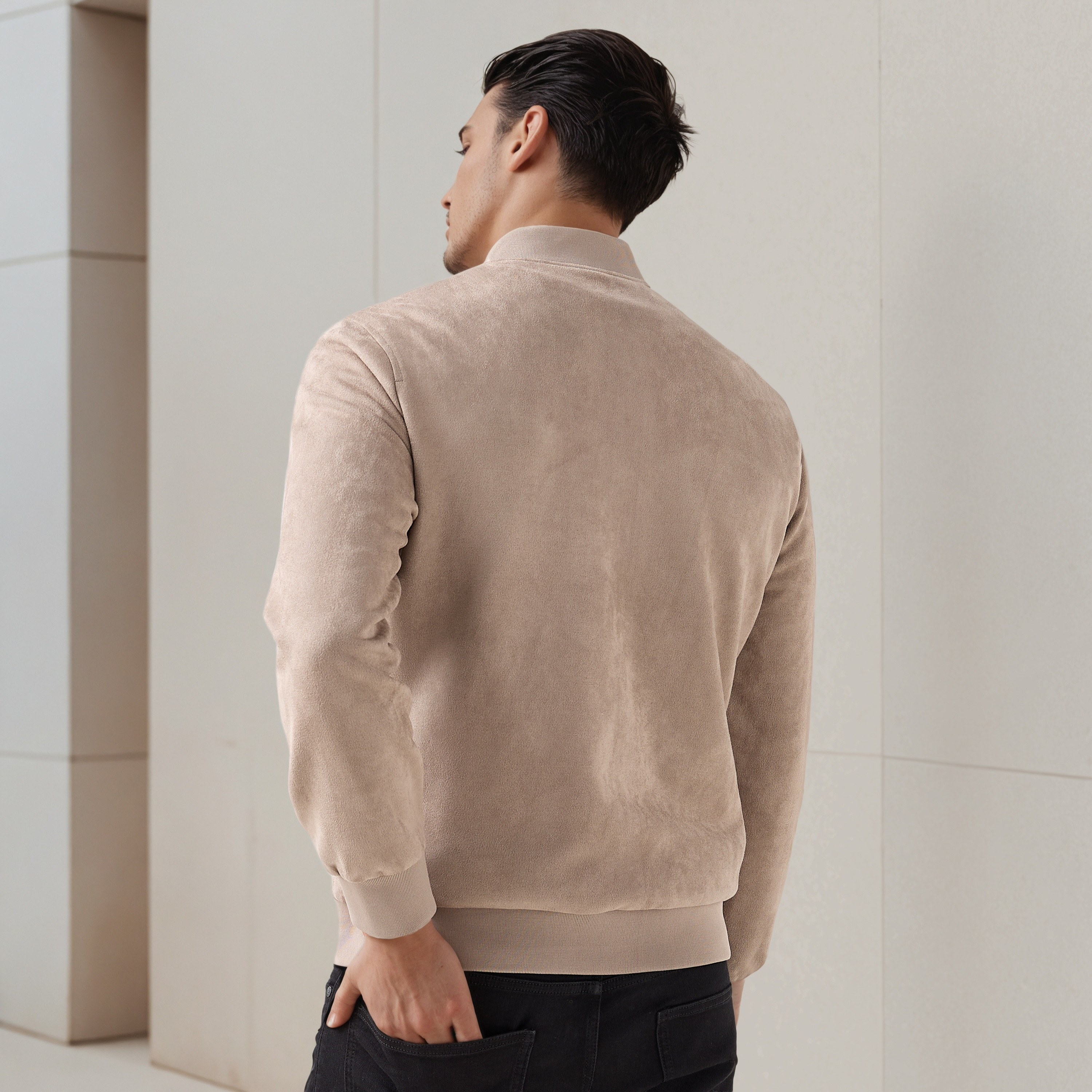 جاكيت بومبر بقصة عادية وياقة ماندارين للرجال-men-clothing-jacketsandblazers-jackets-image-12