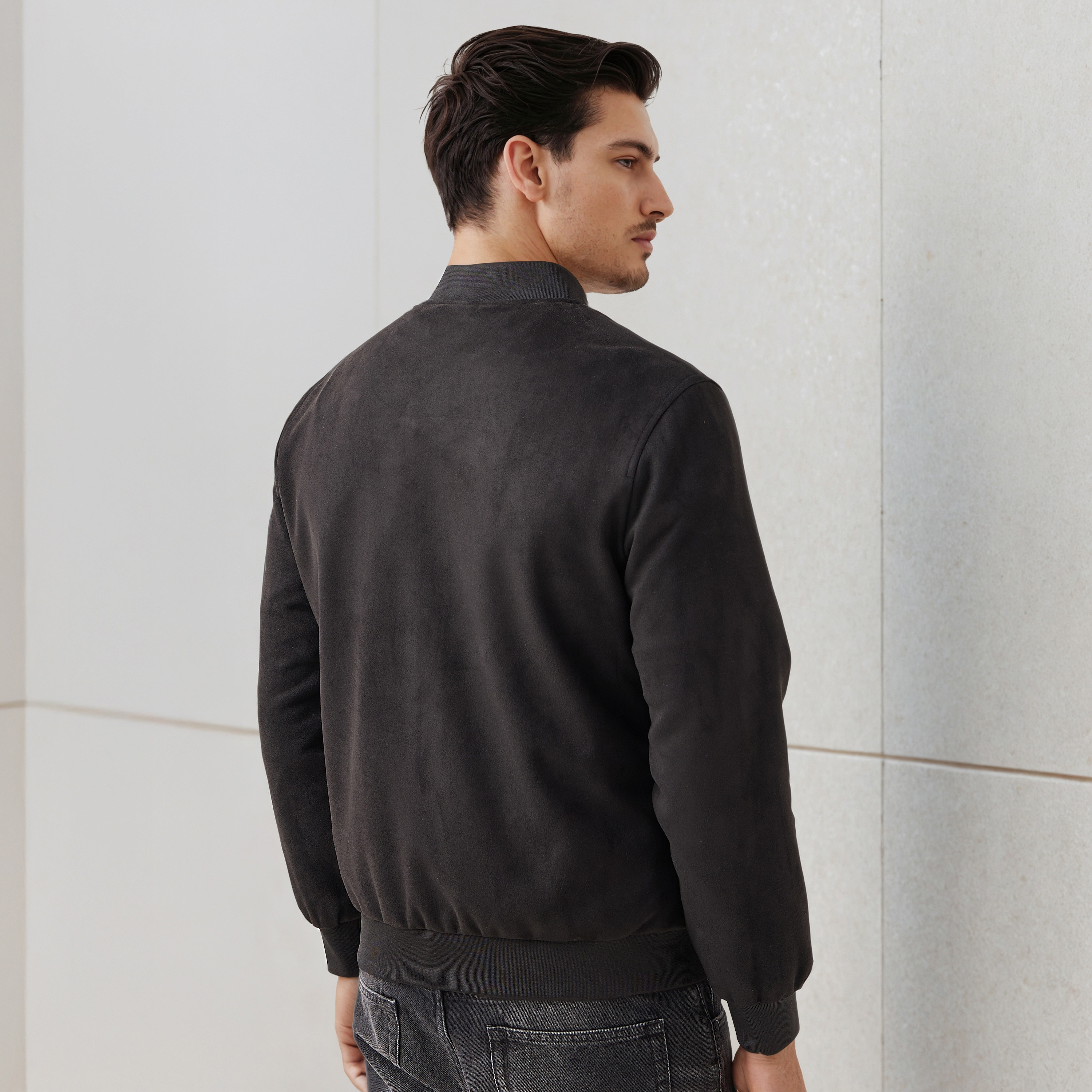 Men Regular Fit Mandarin Collar Bomber Jacket-men-clothing-jacketsandblazers-jackets-image-3