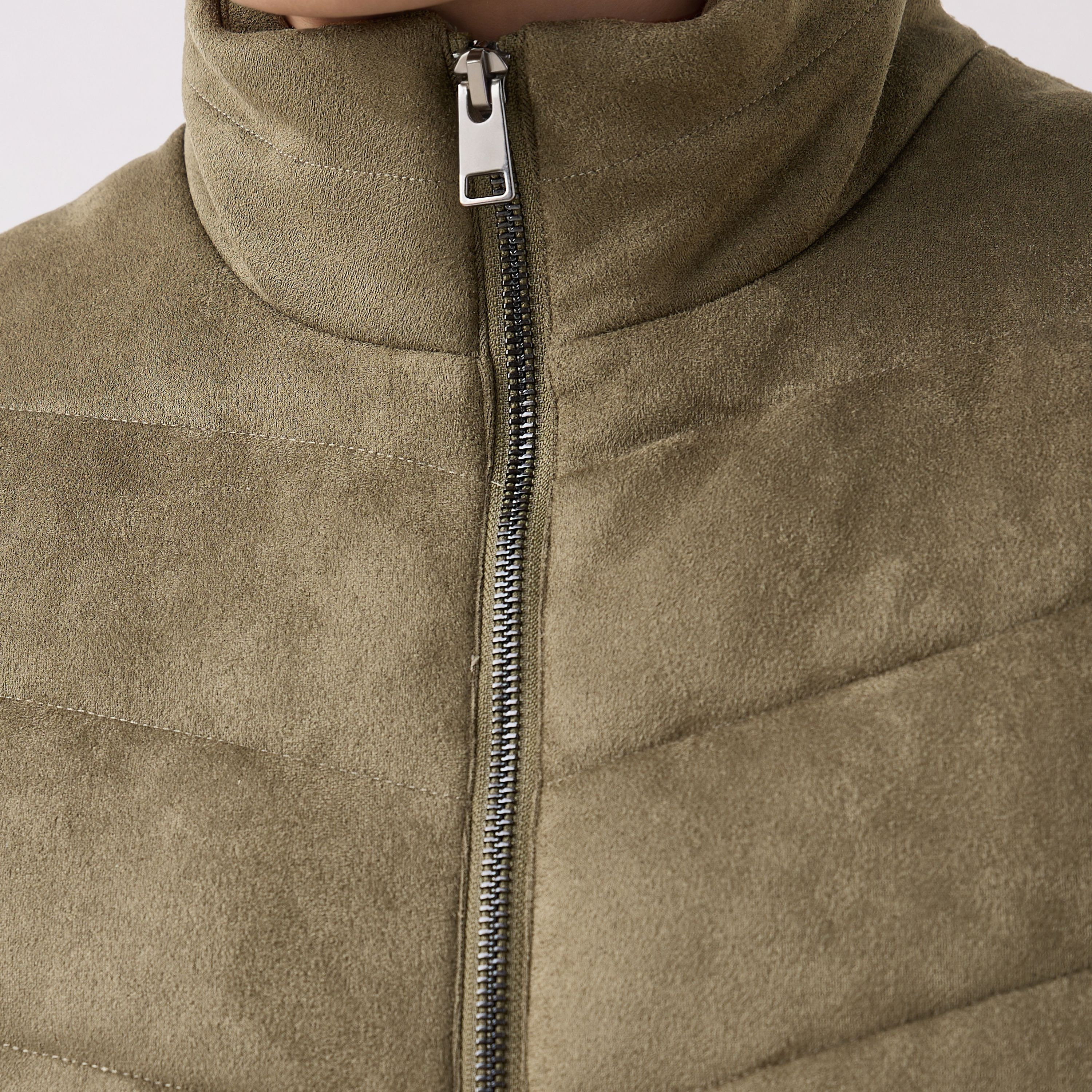 Men Regular Fit Suede High Neck Sleeveless Jacket-men-clothing-jacketsandblazers-jackets-image-4