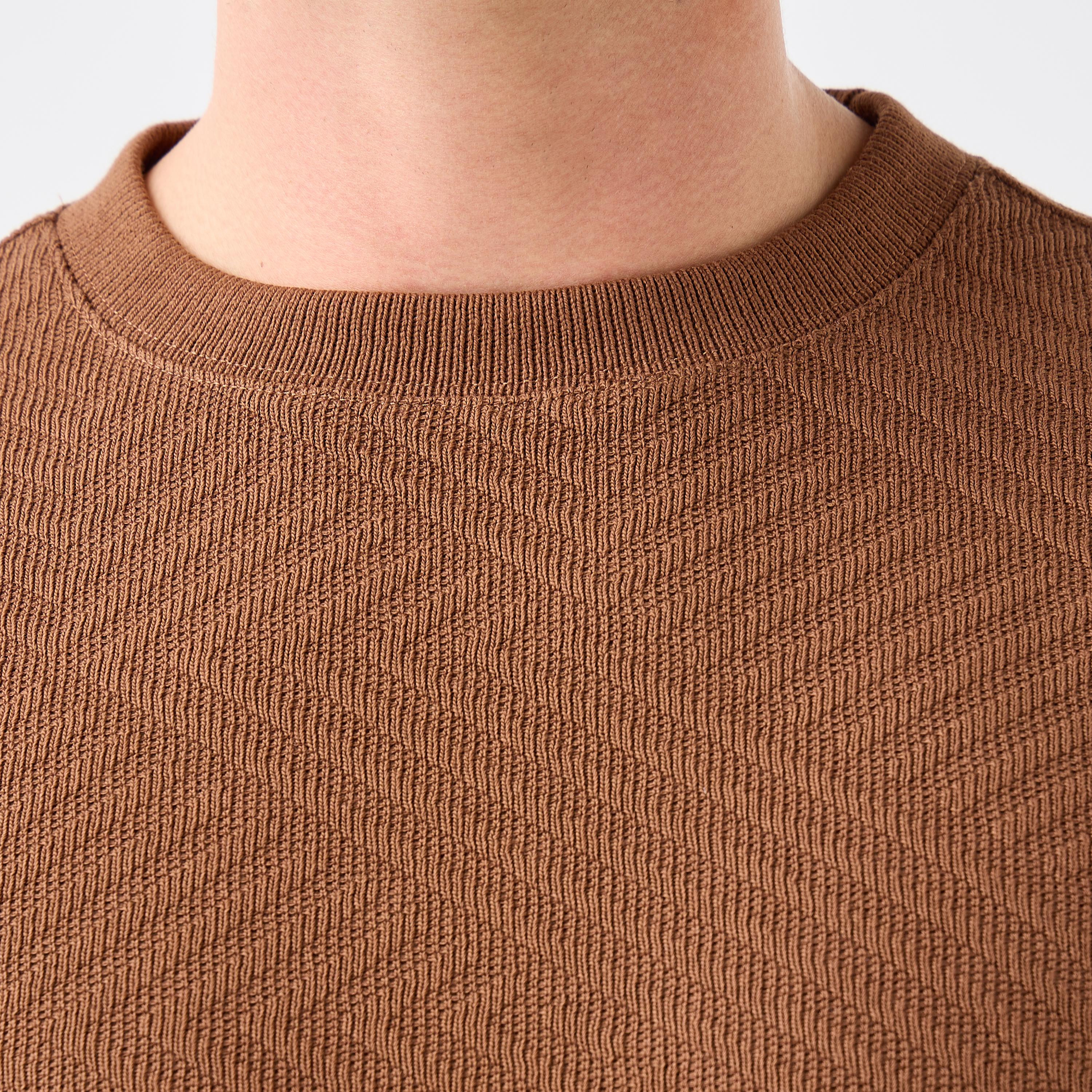 سويت شيرت جاكار بارز الملمس بياقة ضيّقة -men-winterwear-hoodiesandsweatshirts-image-22