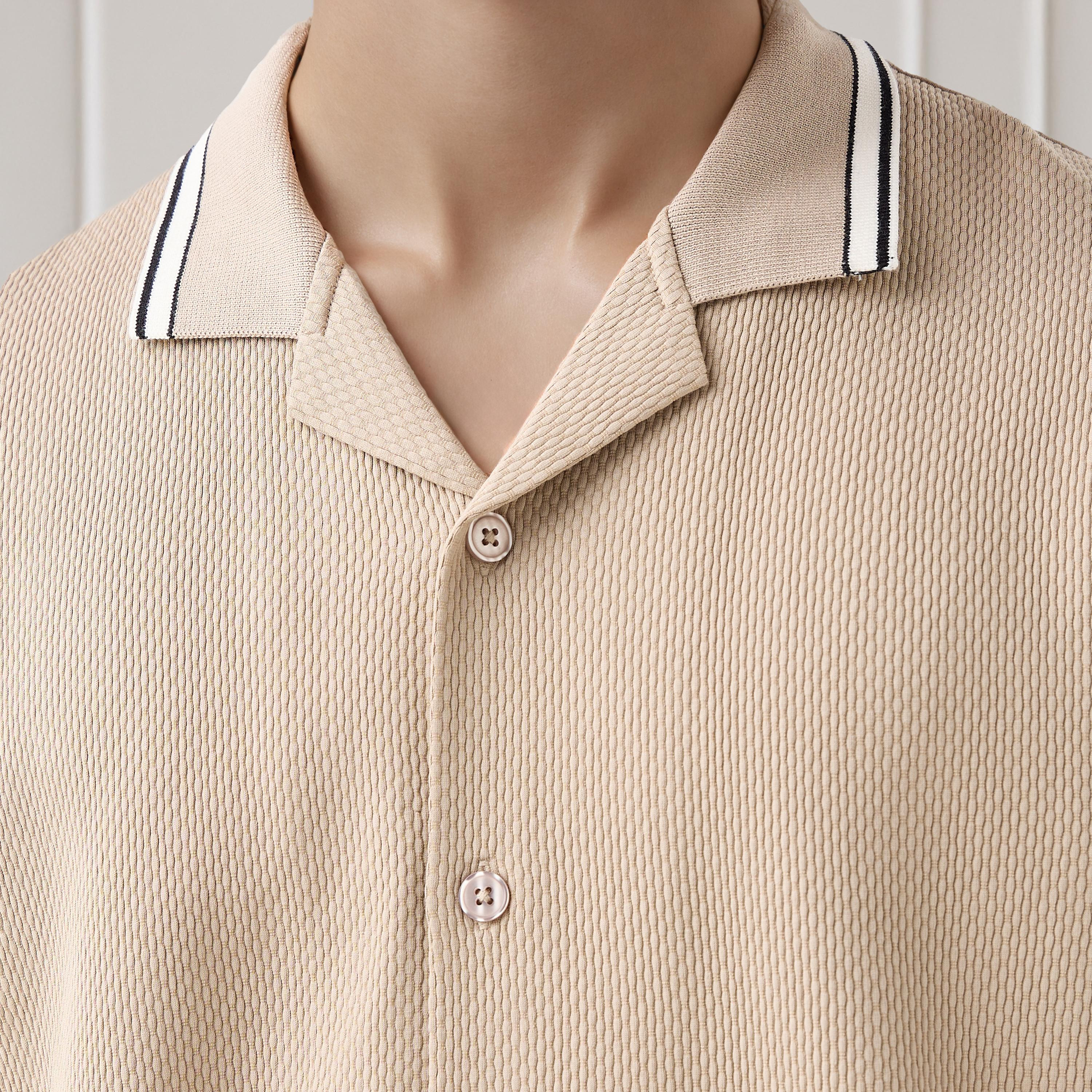 Regular Fit Jacquard Textured Shirt-men-clothing-shirts-image-5