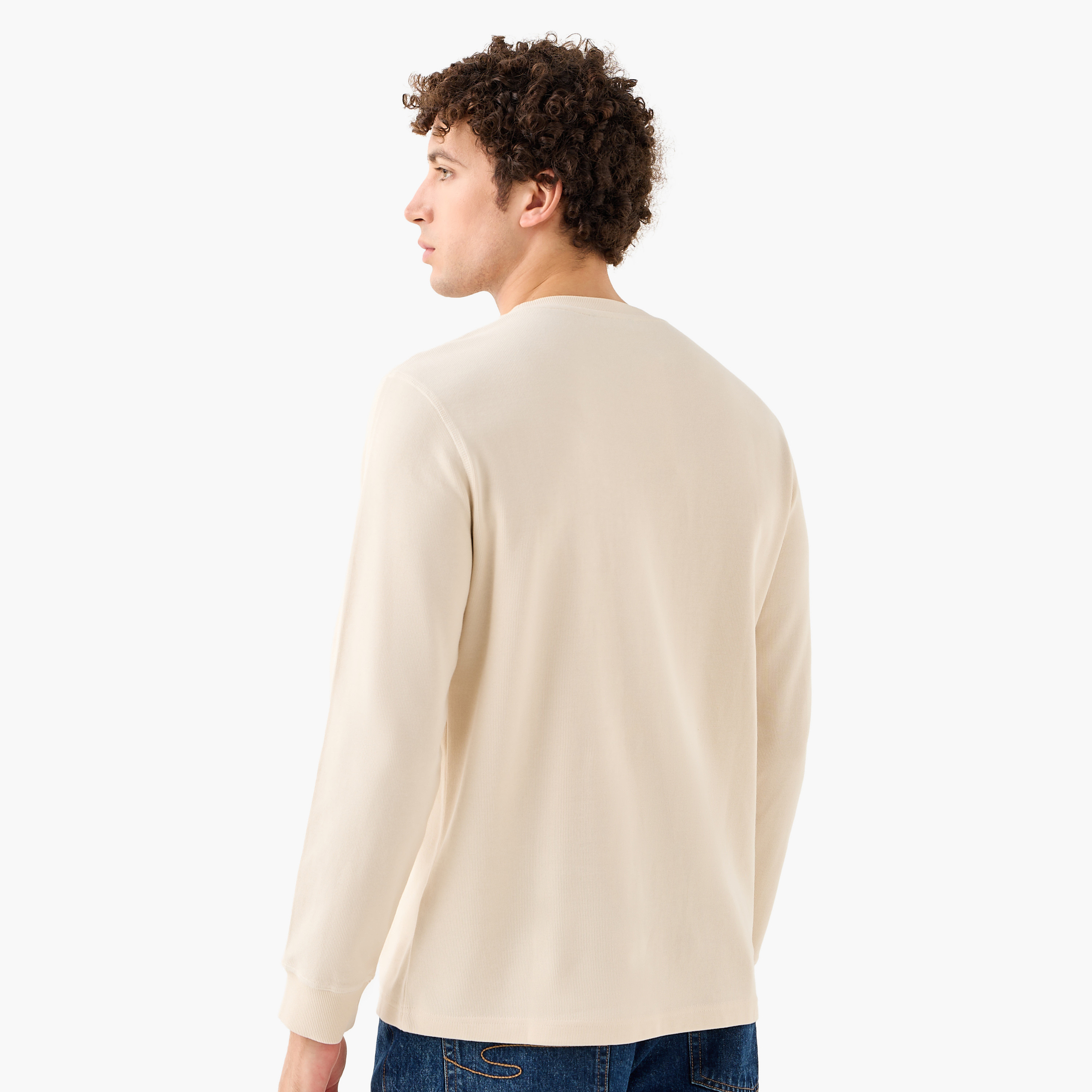 سويت شيرت مضلّع من فاين-men-winterwear-hoodiesandsweatshirts-image-15