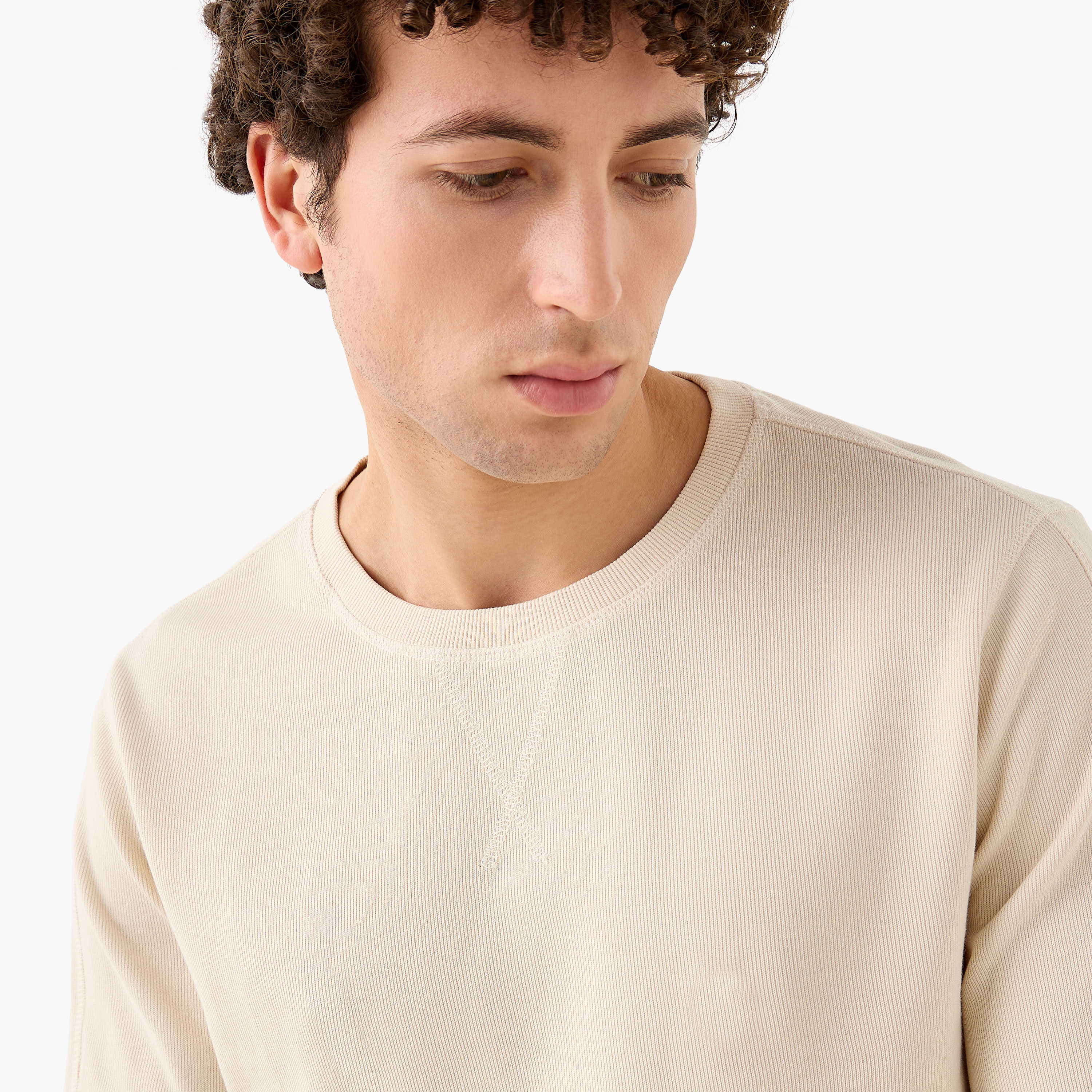 Fine Ribbed Sweatshirt-men-winterwear-hoodiesandsweatshirts-image-4