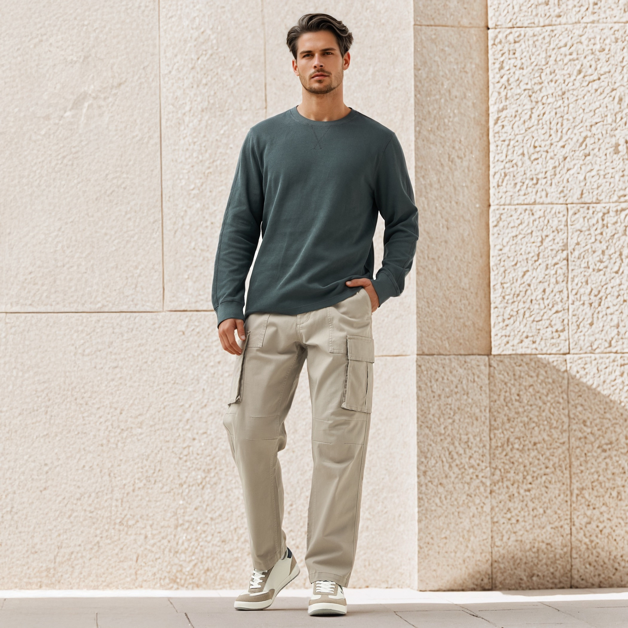 Fine Ribbed Sweatshirt-men-winterwear-hoodiesandsweatshirts-image-2