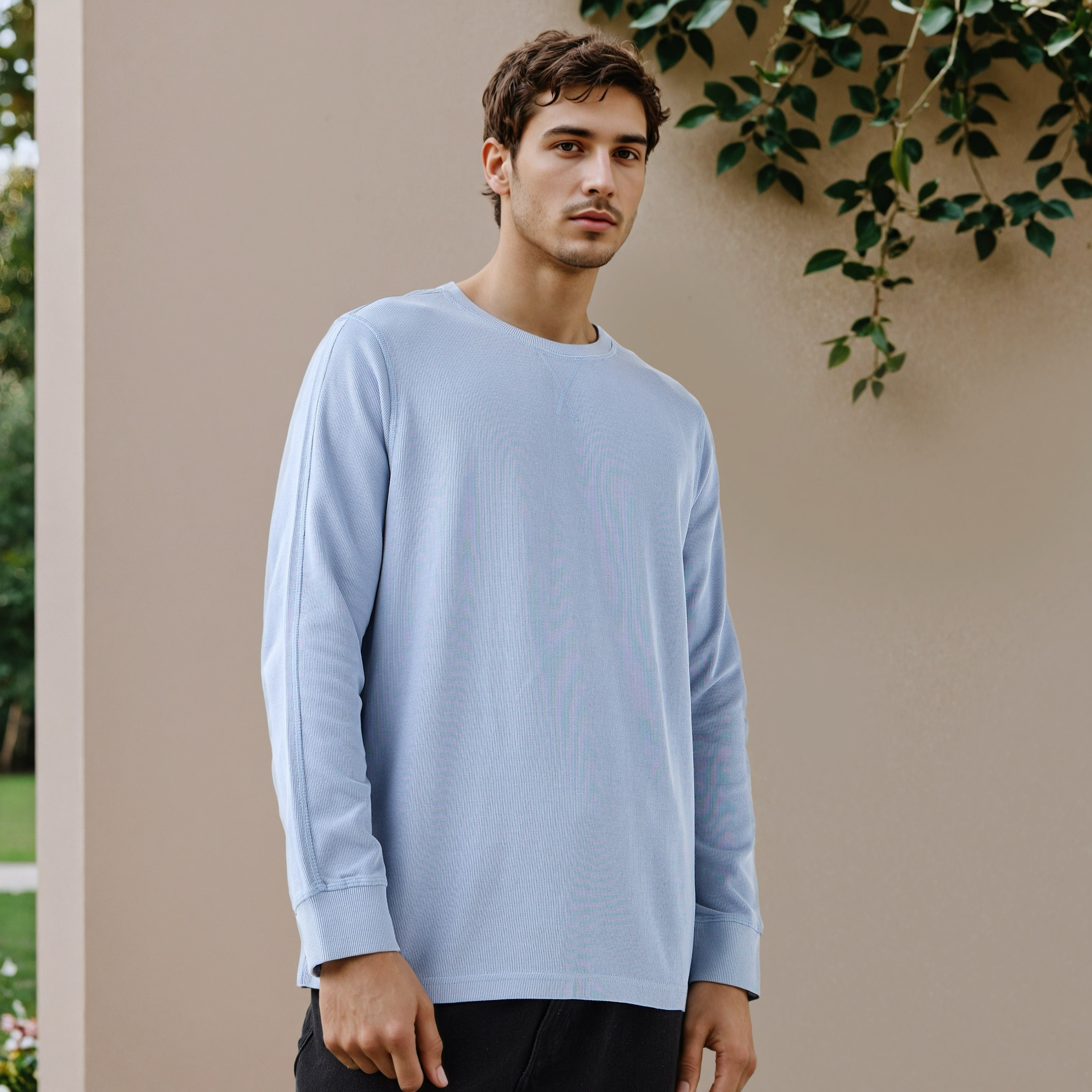 Fine Ribbed Sweatshirt-men-winterwear-hoodiesandsweatshirts-image-6
