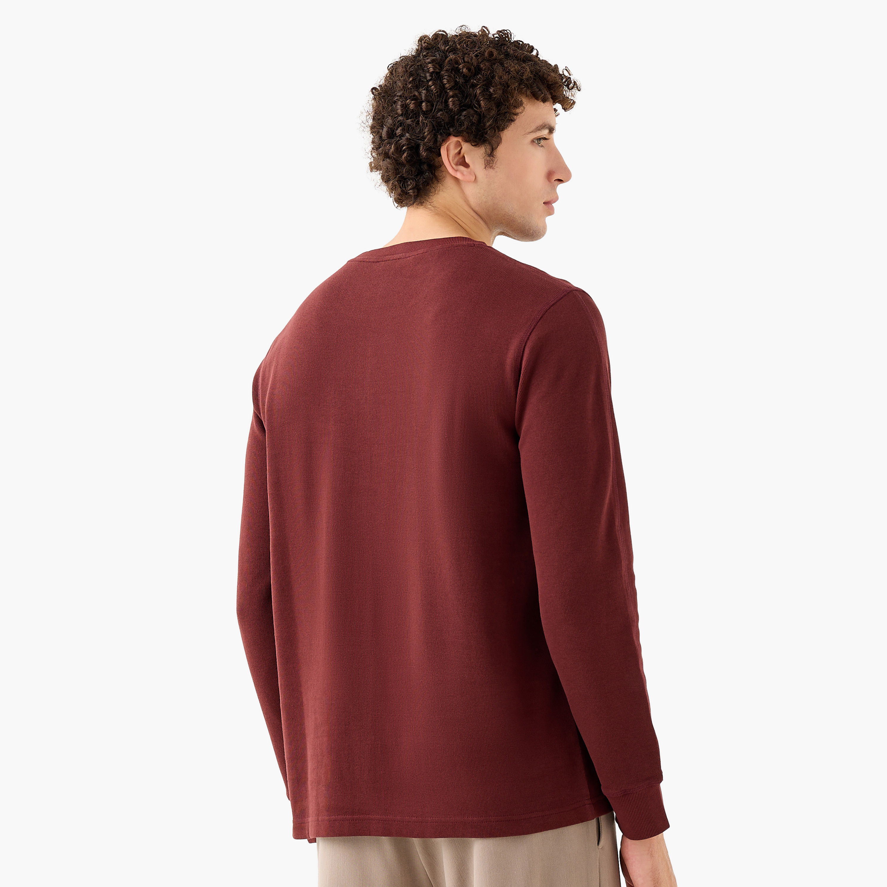 سويت شيرت مضلّع من فاين-men-winterwear-hoodiesandsweatshirts-image-31