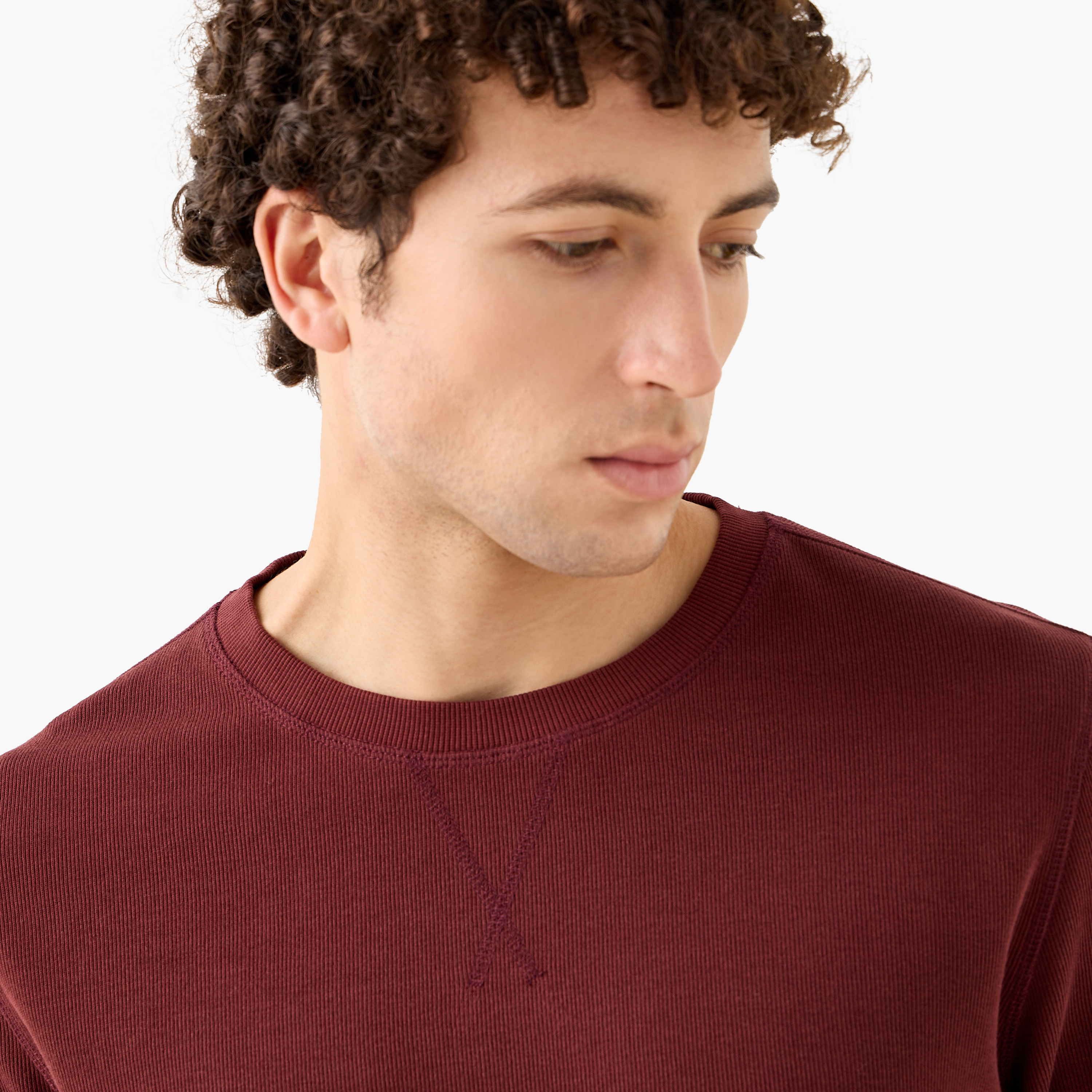 سويت شيرت مضلّع من فاين-men-winterwear-hoodiesandsweatshirts-image-32