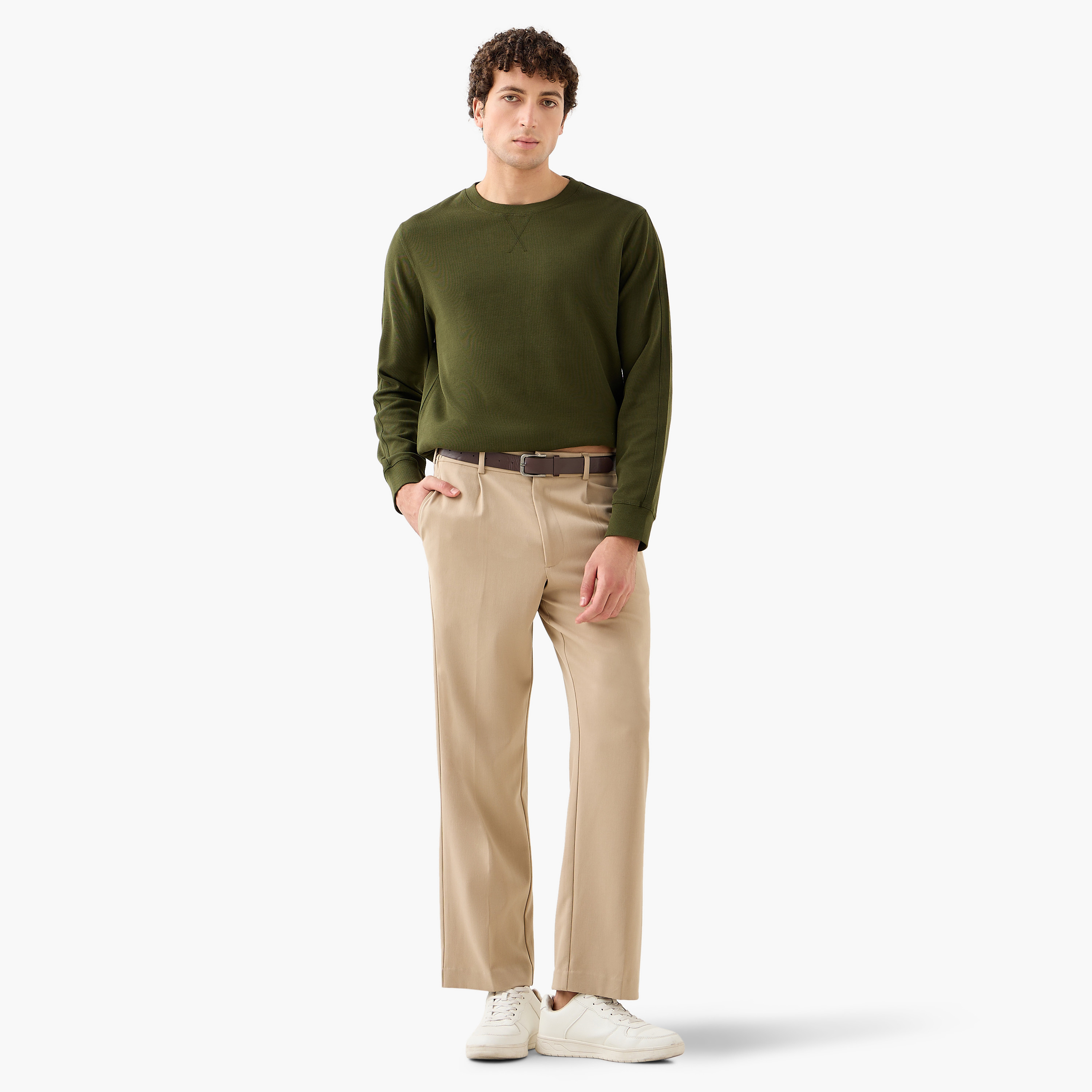 Fine Ribbed Sweatshirt-men-winterwear-hoodiesandsweatshirts-image-2