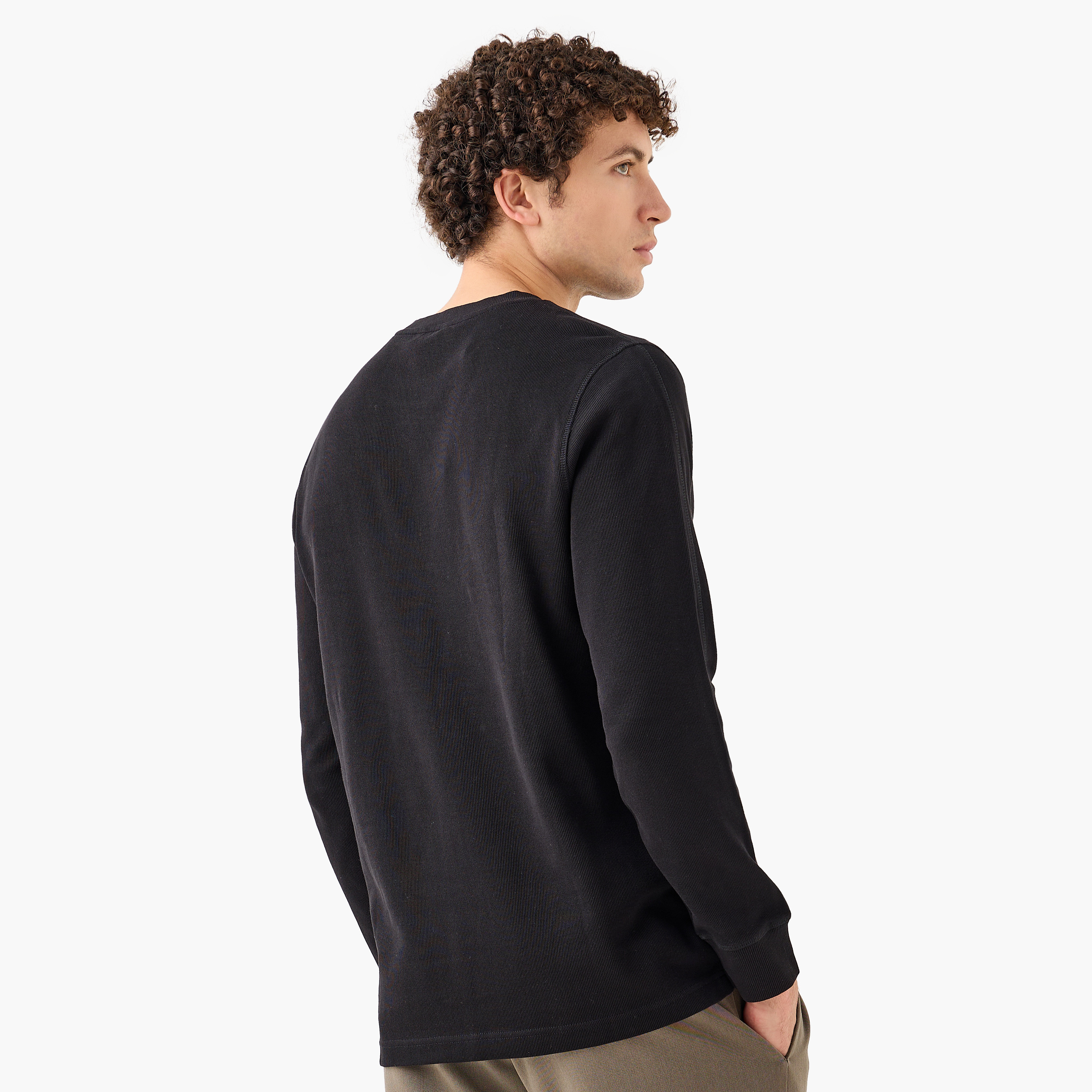 سويت شيرت مضلّع من فاين-men-winterwear-hoodiesandsweatshirts-image-37