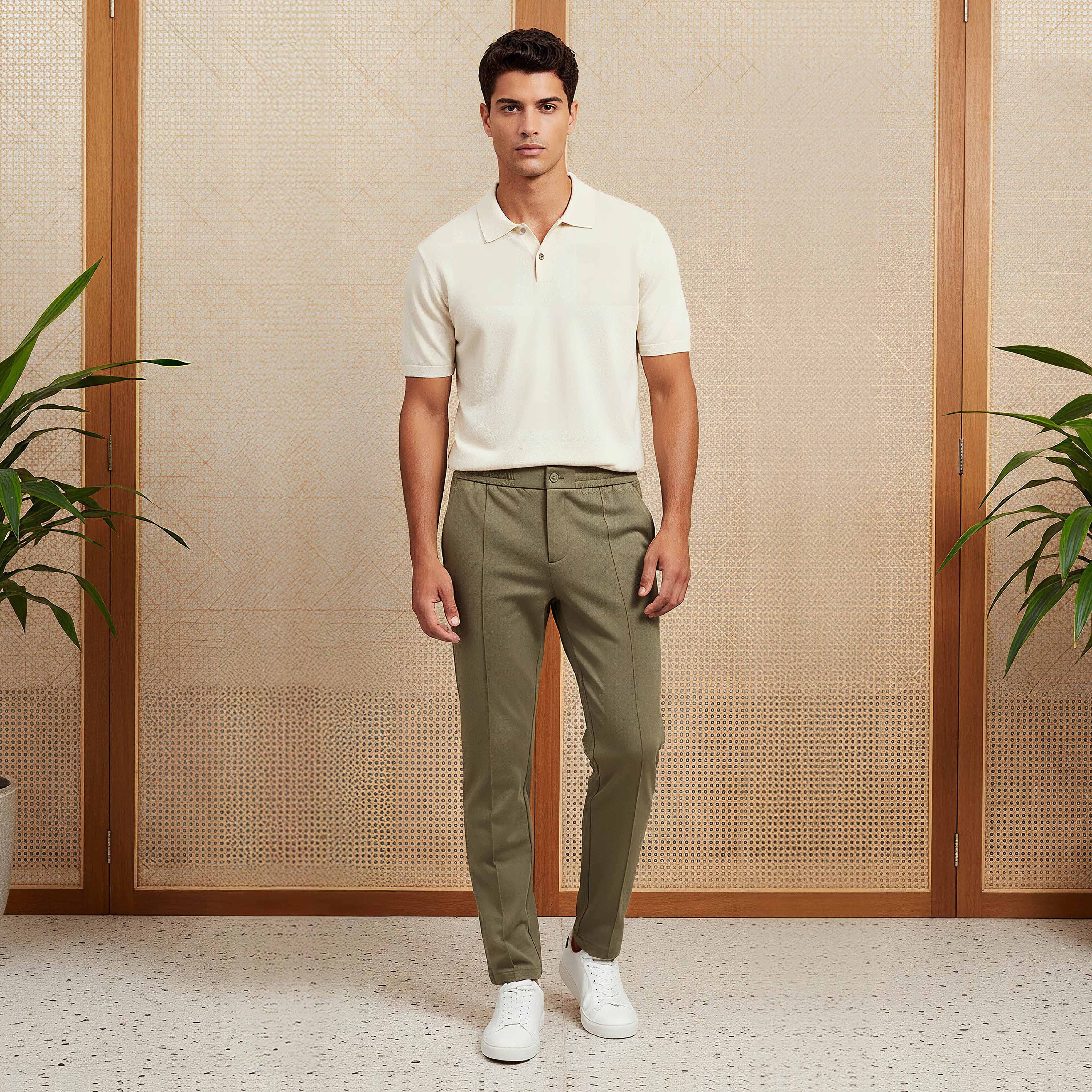 Men's Slim Fit Viscose Blend Flexi Waist Trousers-men-clothing-bottoms-trousersandchinos-trousers-image-7
