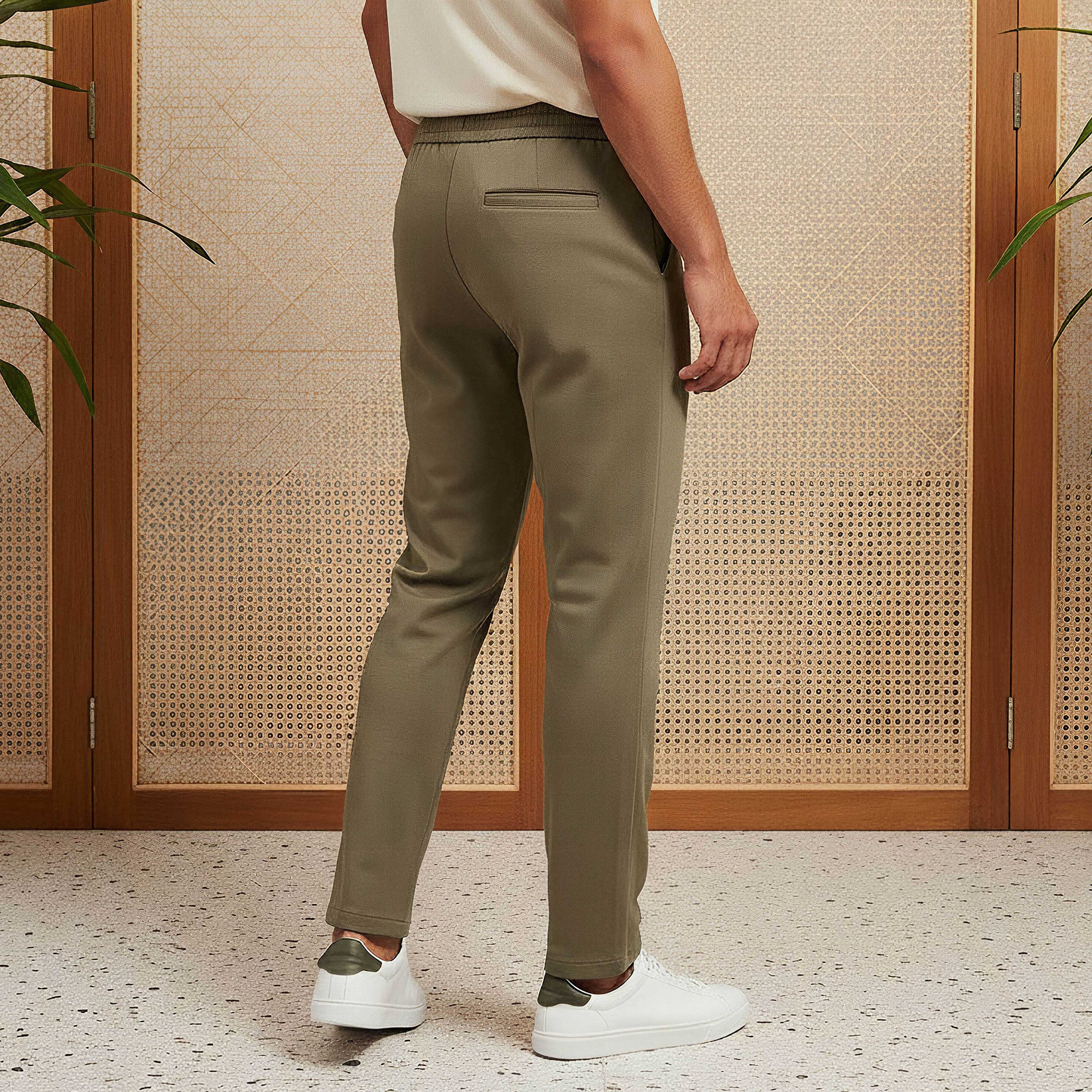 Men's Slim Fit Viscose Blend Flexi Waist Trousers-men-clothing-bottoms-trousersandchinos-trousers-image-3