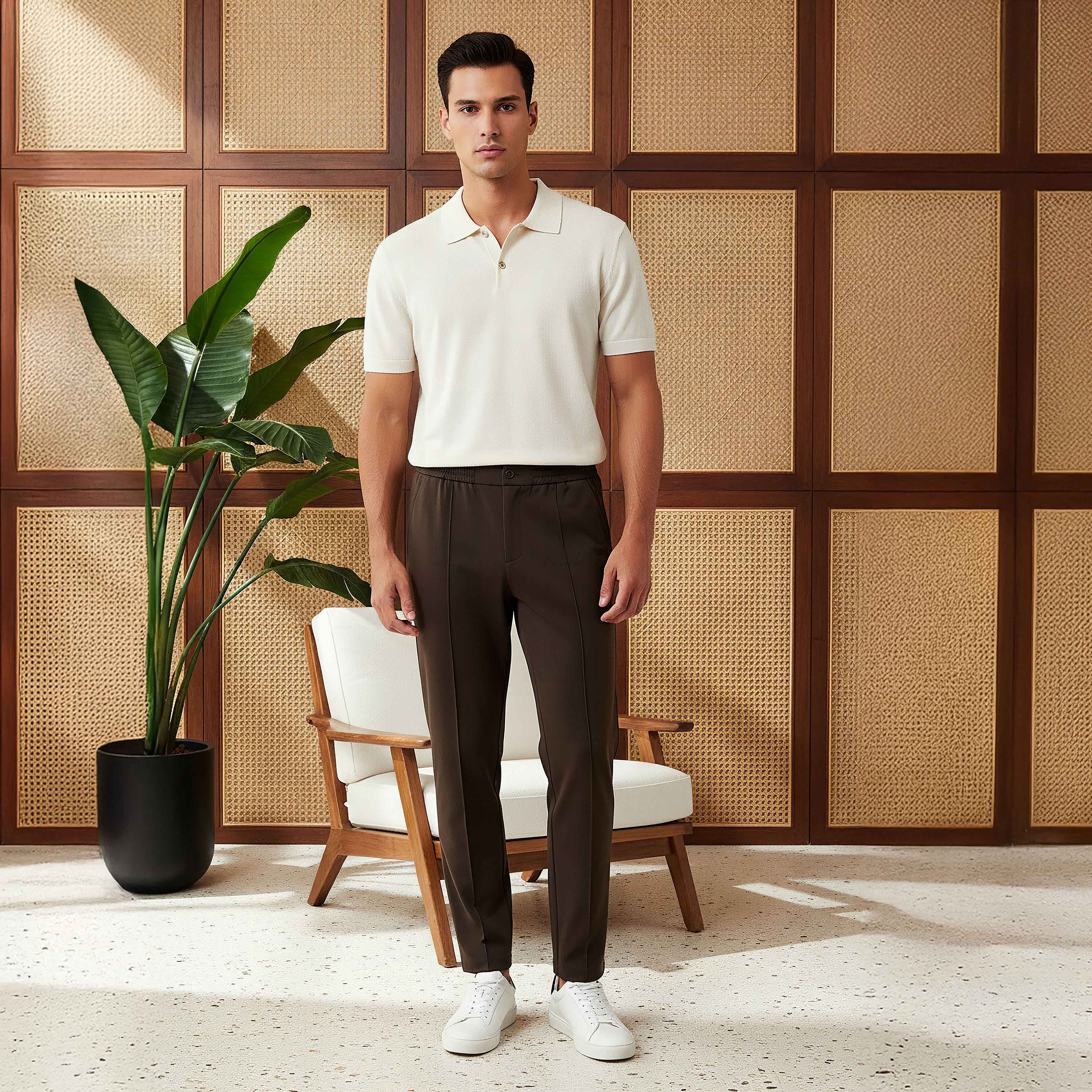 Men's Slim Fit Viscose Blend Flexi Waist Trousers-men-clothing-bottoms-trousersandchinos-trousers-image-12