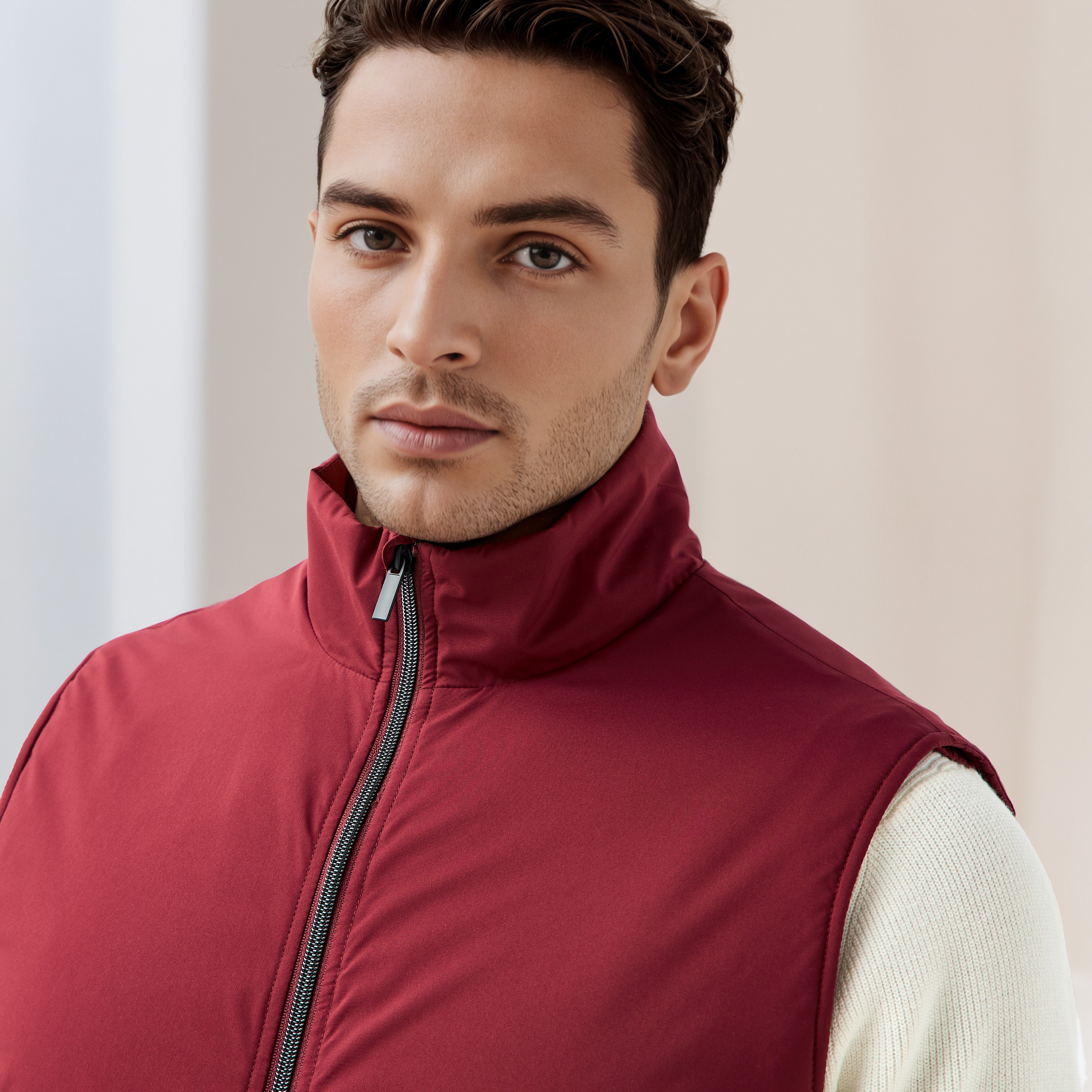 Men Regular Fit High Neck Gilet-men-clothing-jacketsandblazers-jackets-image-5