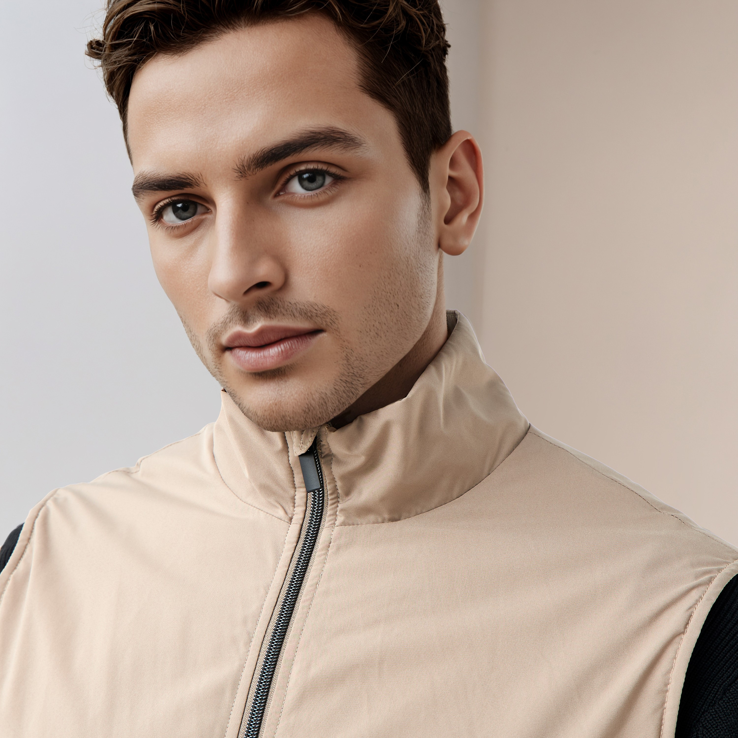 Men Regular Fit High Neck Gilet-men-clothing-jacketsandblazers-jackets-image-4